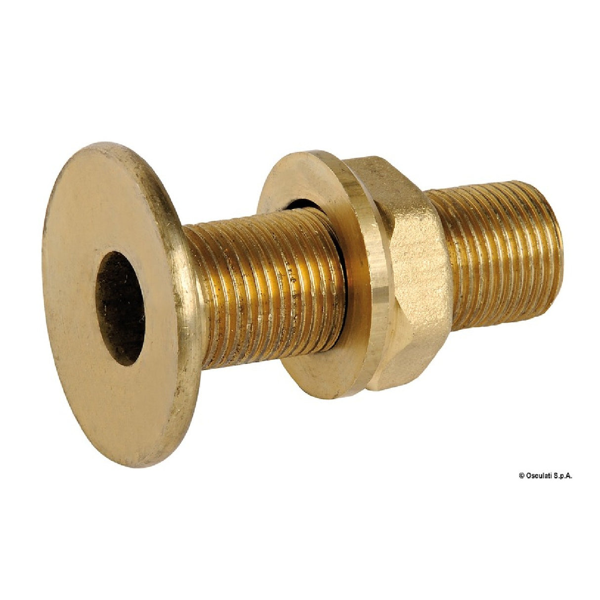 Osculati Flat head seacock, fully threaded 17.324.00