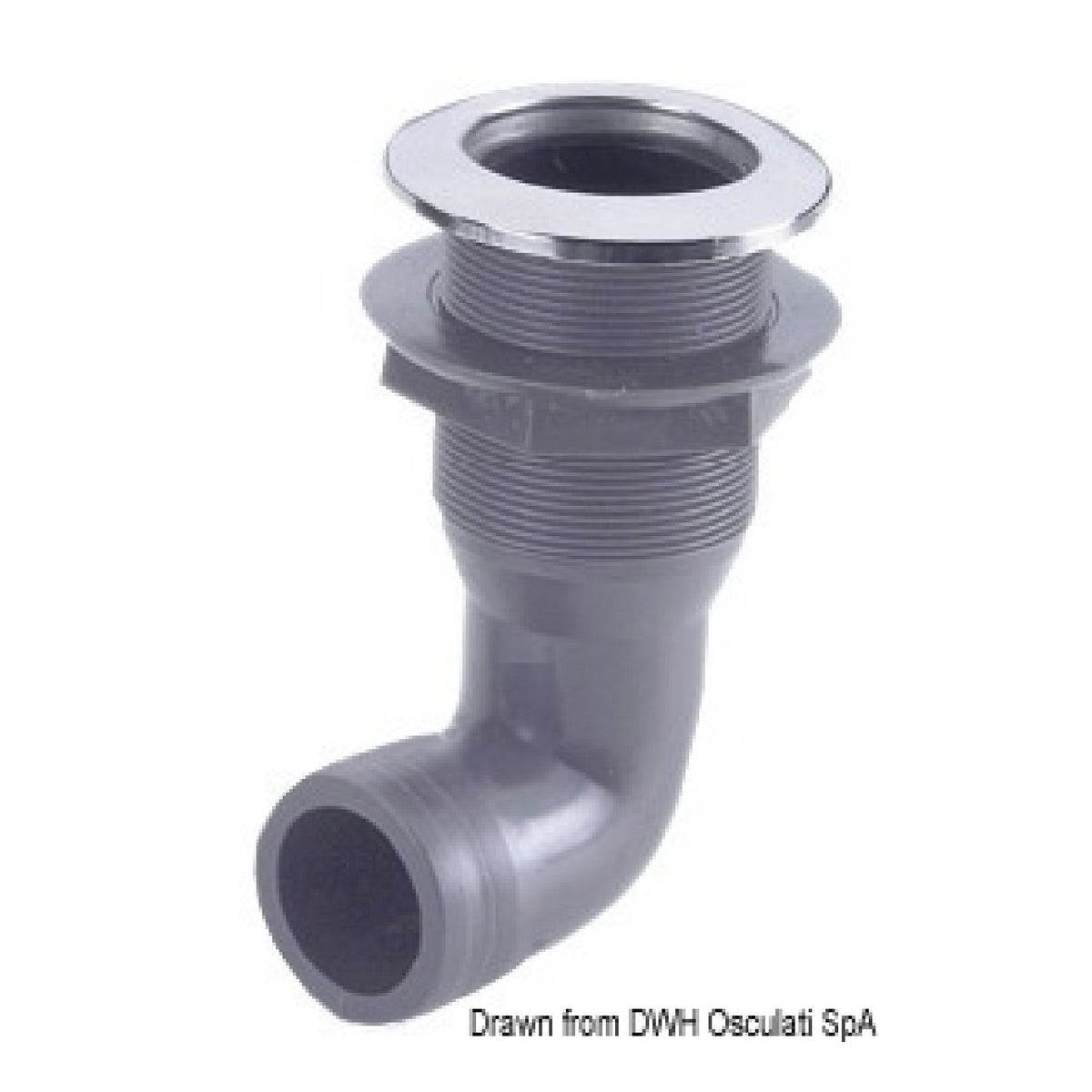 Desagüe de mar de acero inoxidable Osculati 90 17.328.34