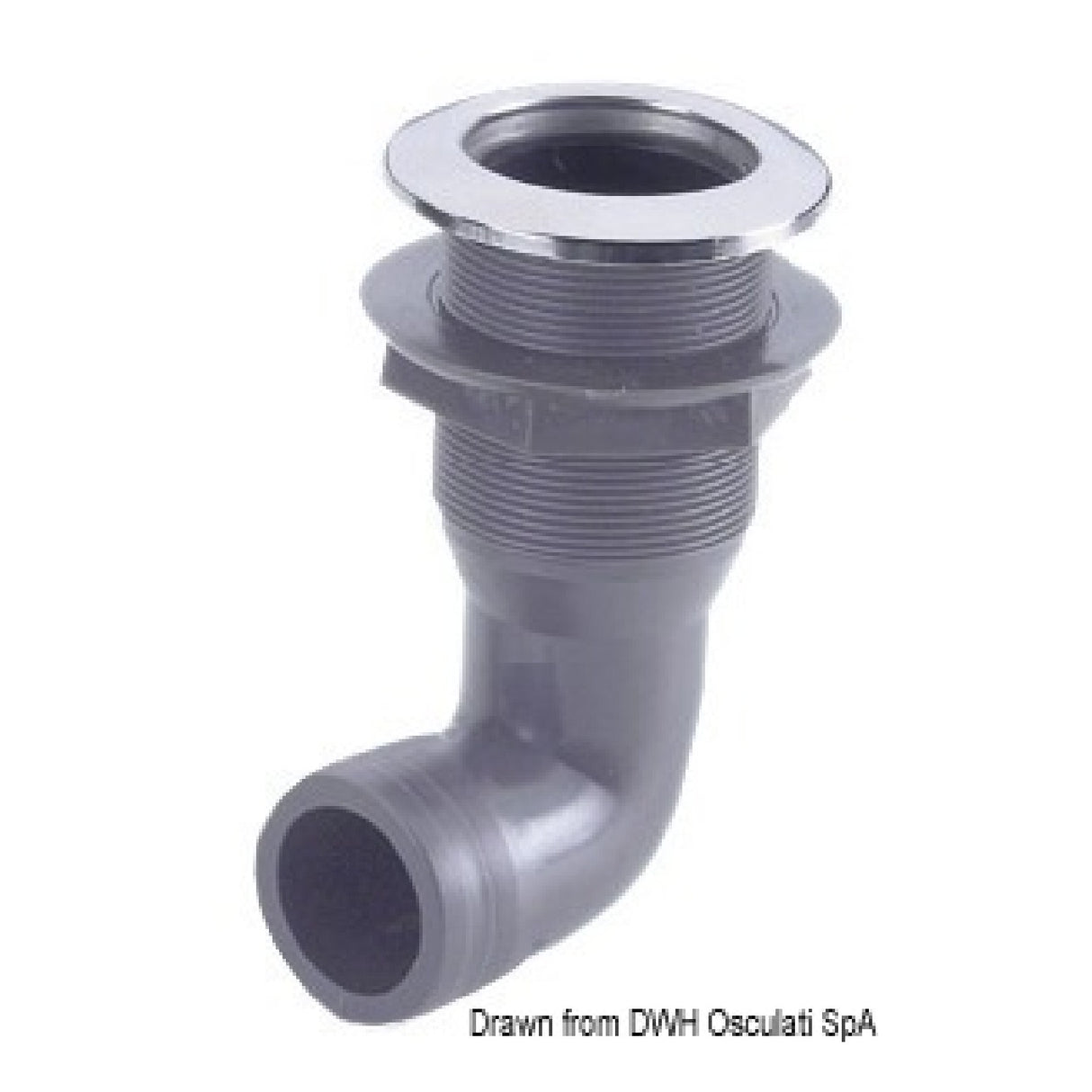 Desagüe de mar de acero inoxidable Osculati 90 17.328.34