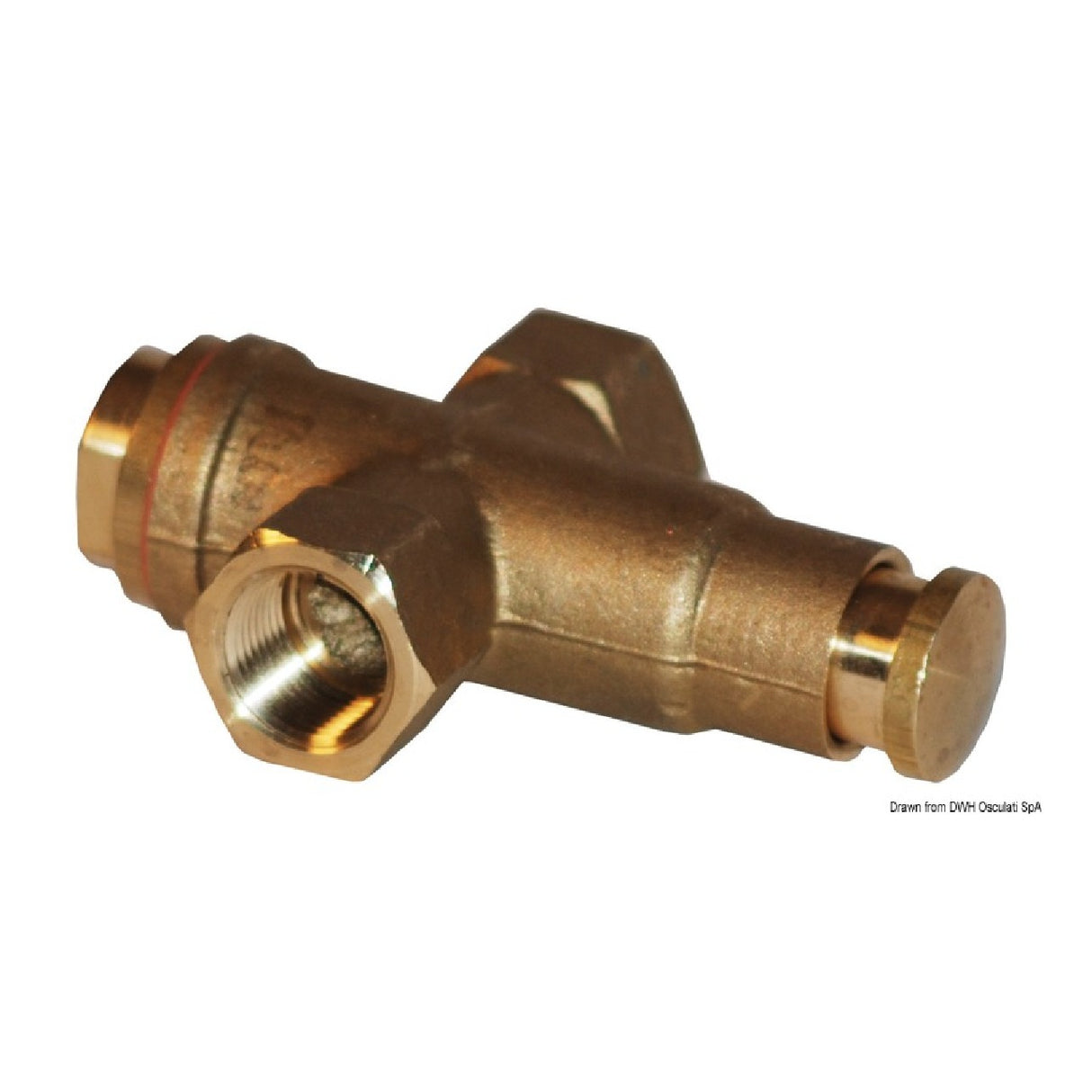 Osculati Rubinetto intercettazione carburante a pulsante 17.400.03
