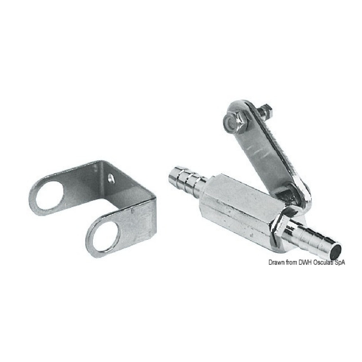 Osculati Rubinetto carburante passaggio 8 mm RINA 17.405.00