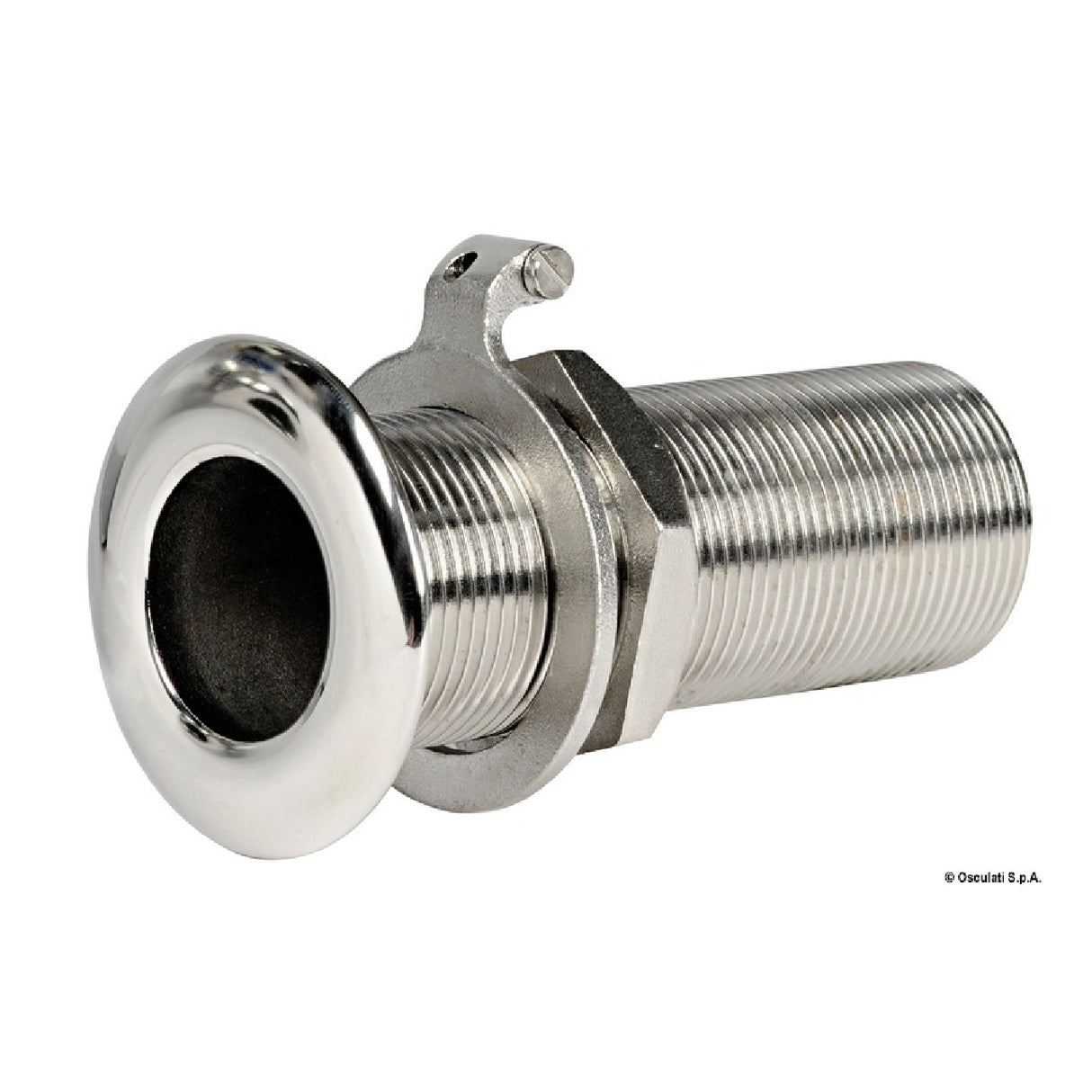 Grifo de mar de rosca completa de acero inoxidable largo Osculati 17.422.83