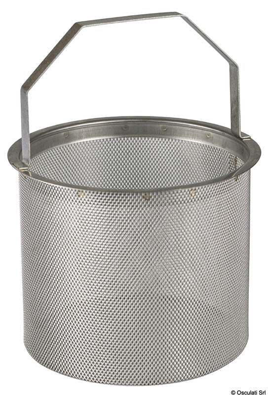 Korb aus Edelstahl 316 für mediterrane Filter, G 3/8 Zoll - G 1/2 Zoll