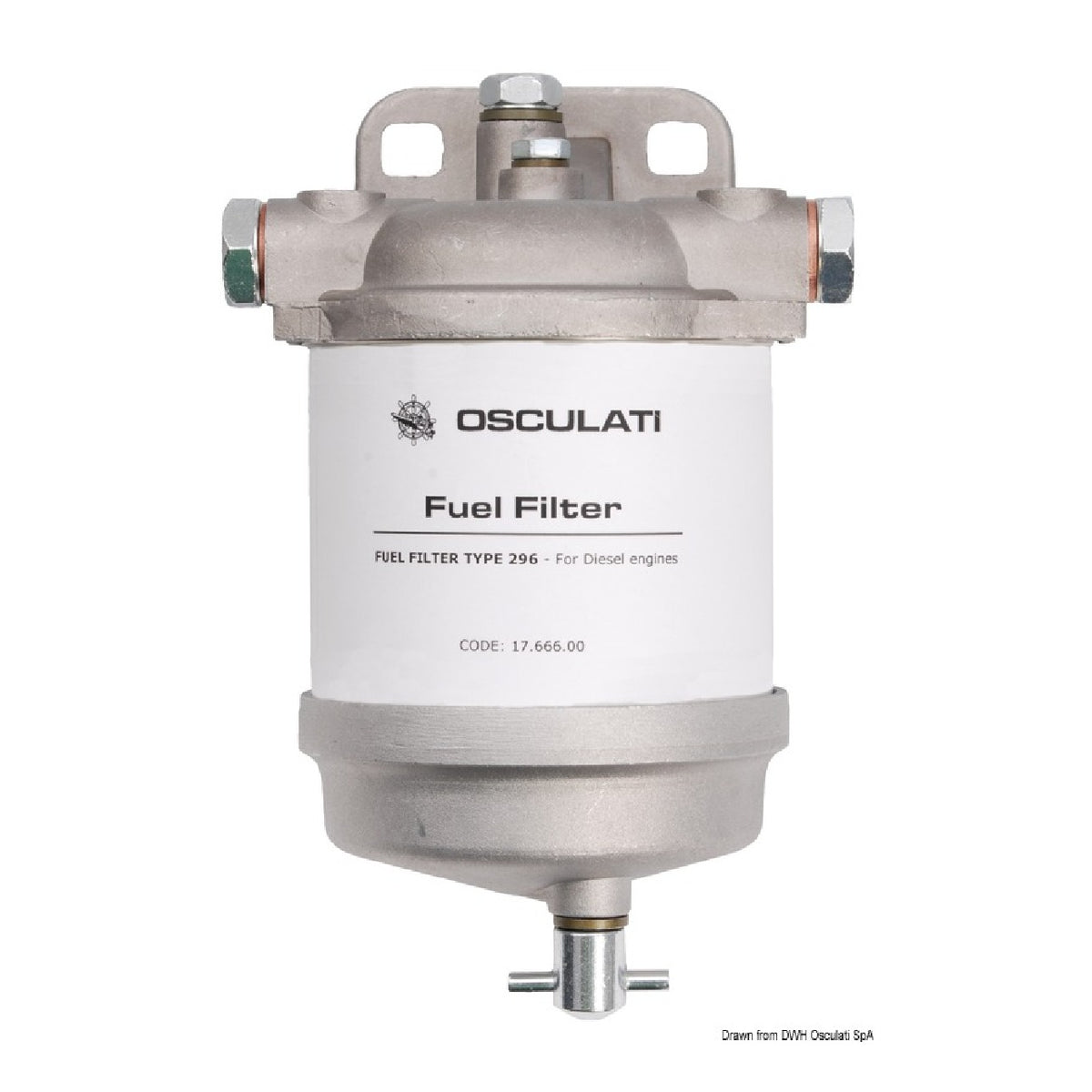 Osculati Dieselfilter Typ CAV mit Ablassventil 17.666,00