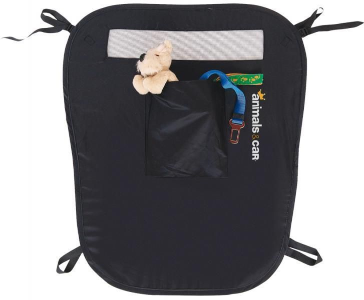 Divisor de asiento para animales y coche con bolsillo
