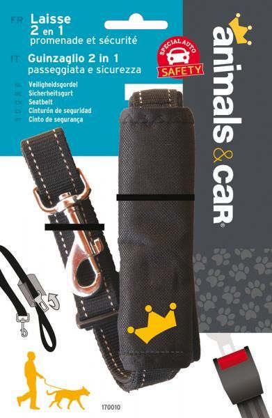Correa de seguridad para perros 2 en 1 Animals&Car