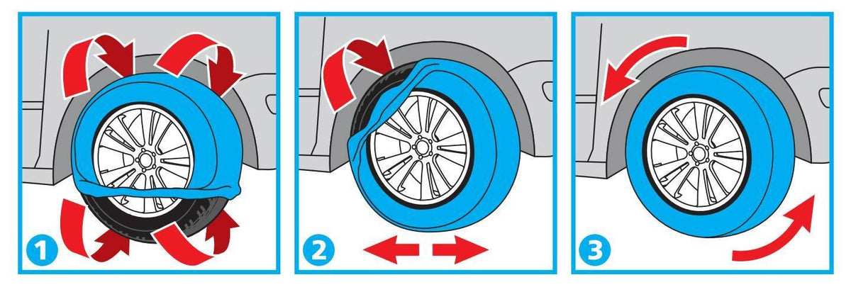 Gran Pree Nrdik, coppia di calze da neve per auto - GP-XL