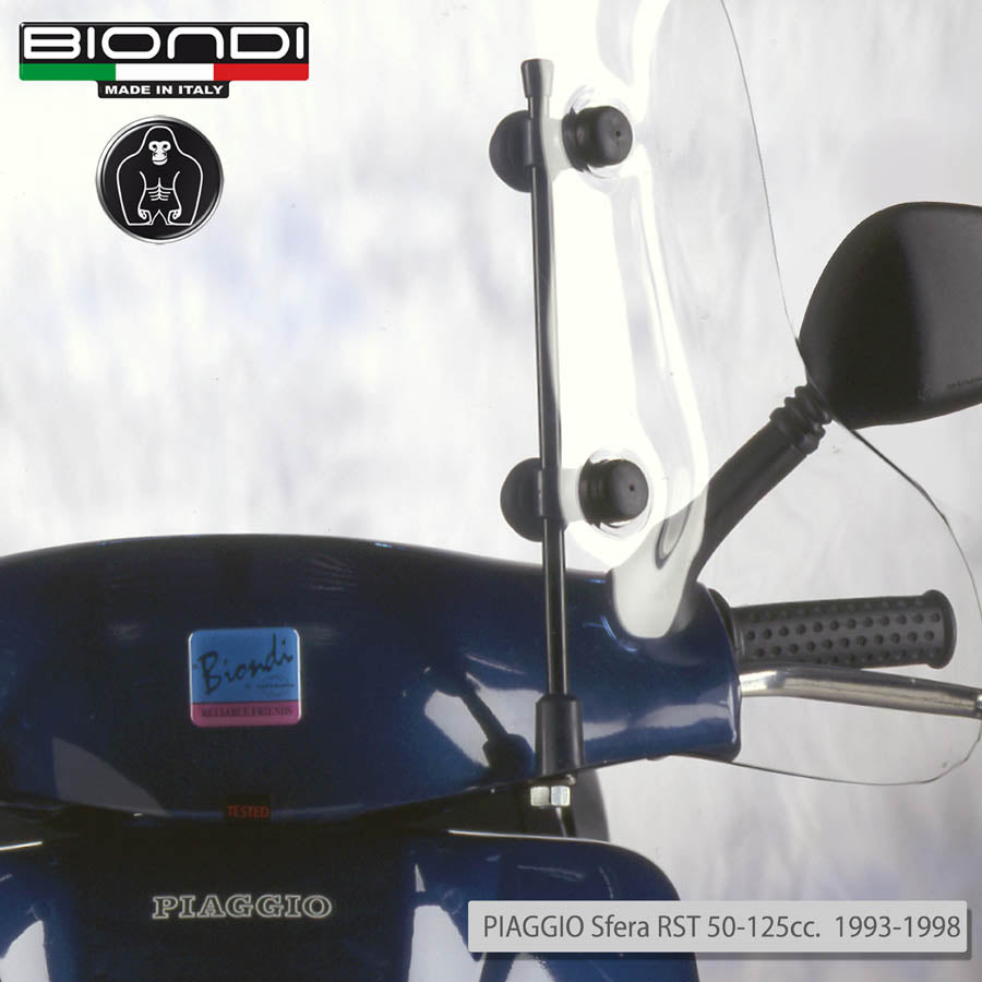 Biondi Parabrezza Pro Piaggio Sfera RST 50/125 cc 1993-1998 completo di attacchi