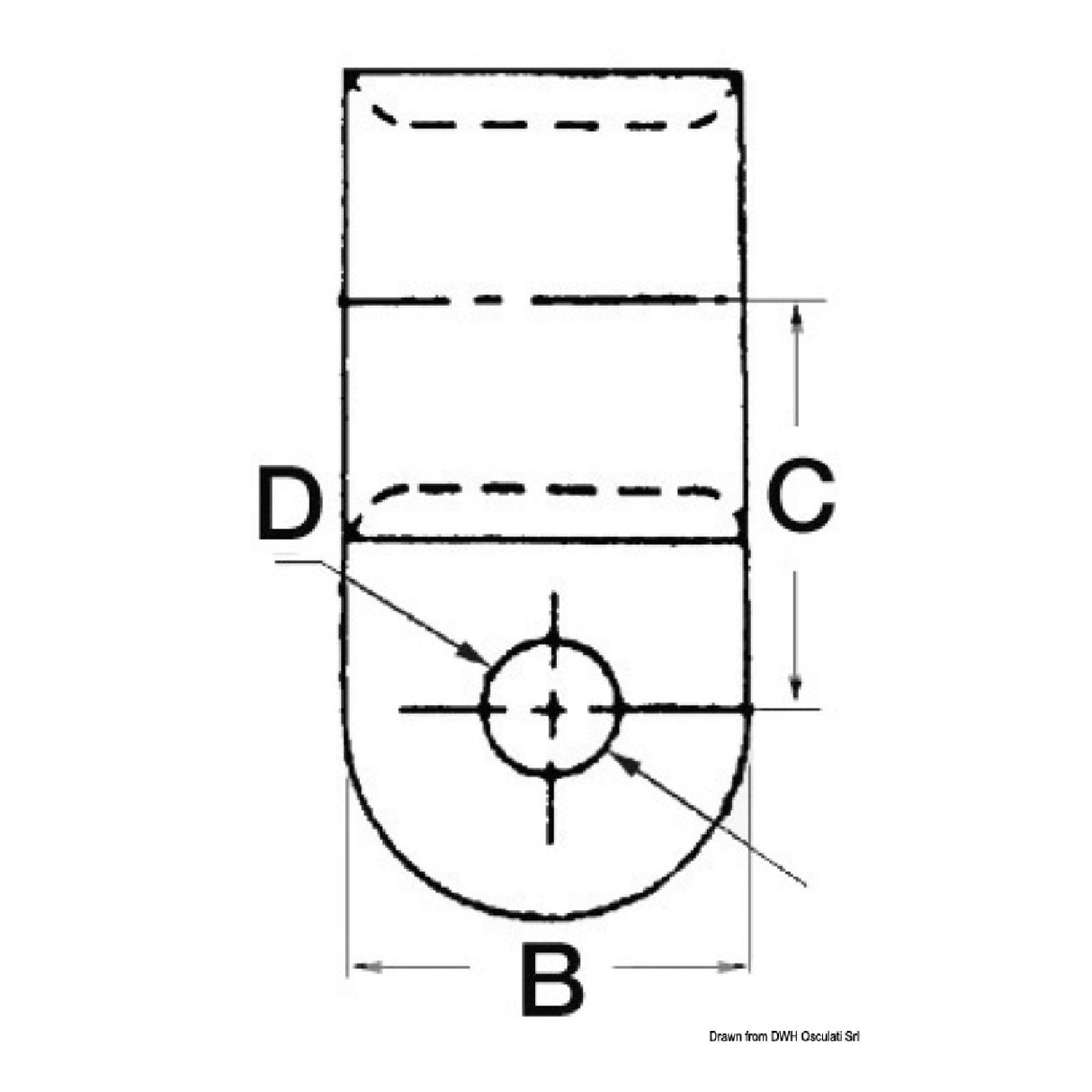Osculati Nylon-Kabelverschraubung/Drahtklemme 18.036.01