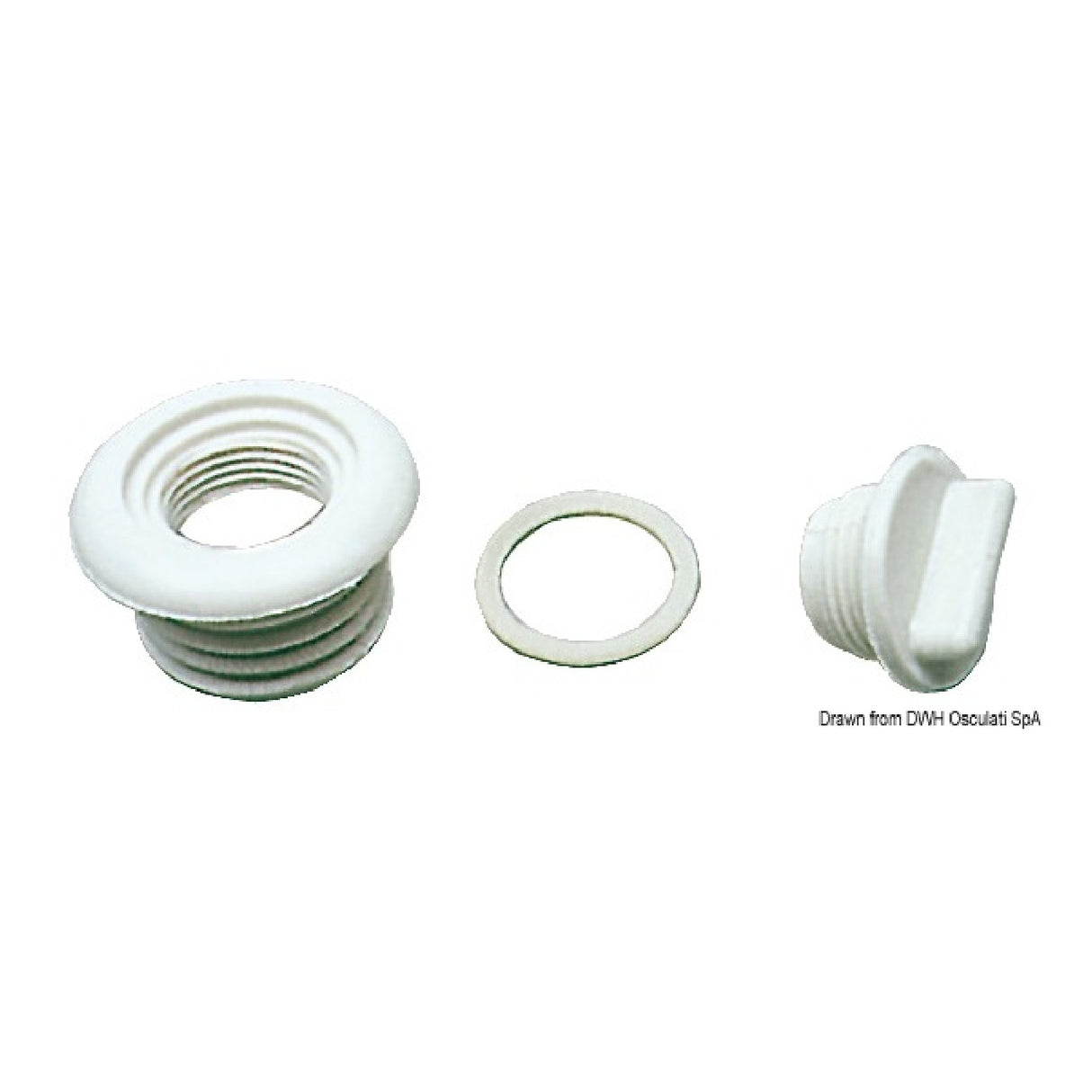 Osculati Tappo nylon bianco 18.636.00