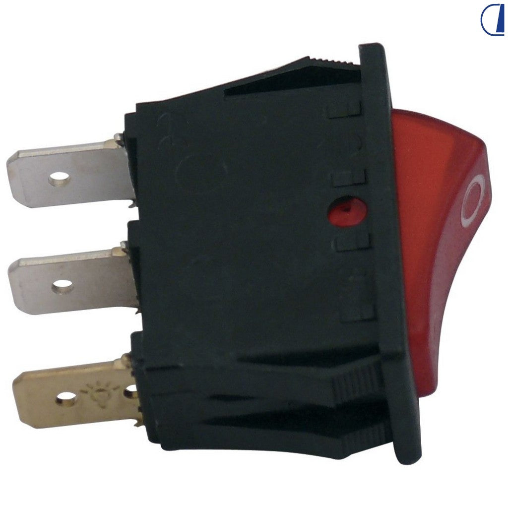 Dometic Interruttore luminoso rosso 12/24V per frigorifero serie 4/5