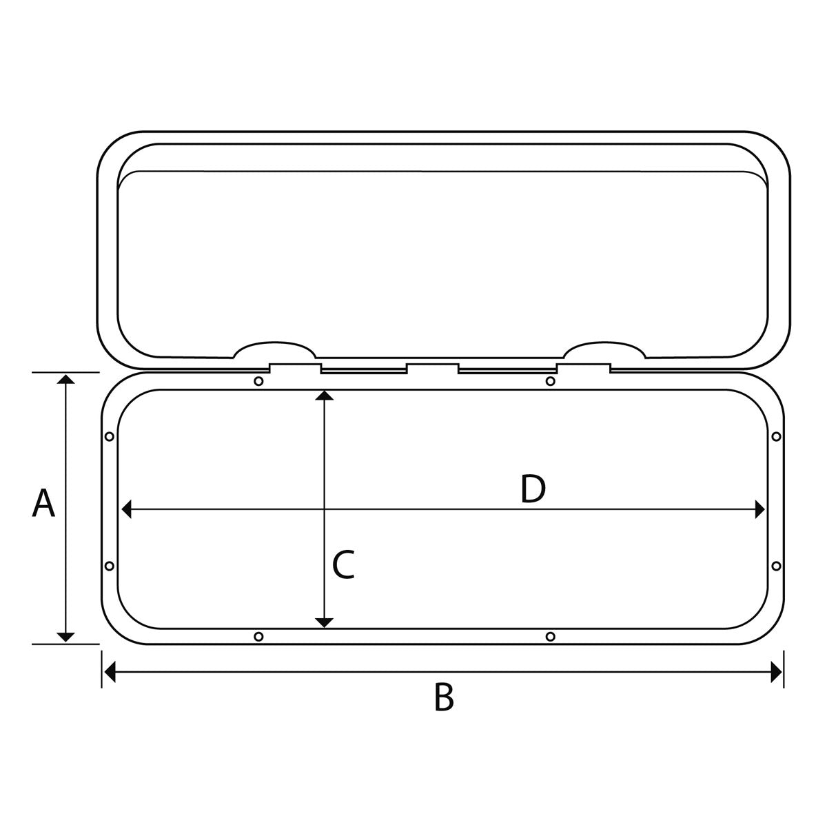 OCTOPUSSY LINE Walk-on container door in AAS with covered screws