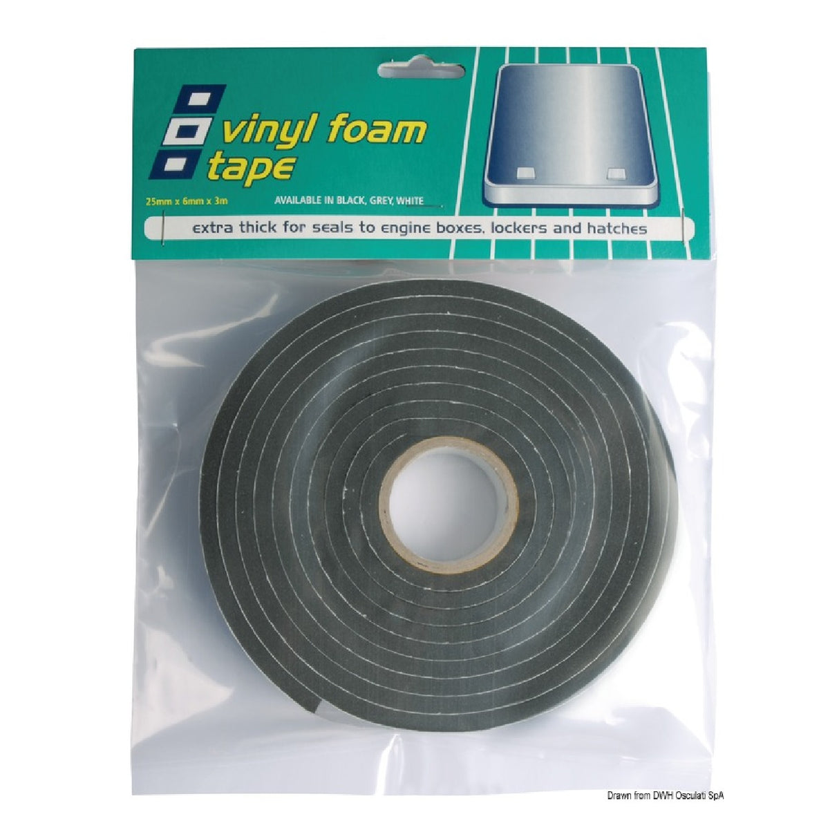 PSP Marine Tapes Selbstklebendes Klebeband zum Abdichten von Bullaugen, Luken, Fenstern usw.