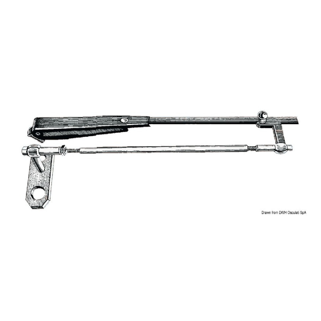 Osculati Parallelogram arm 305/360 mm 19.152.36