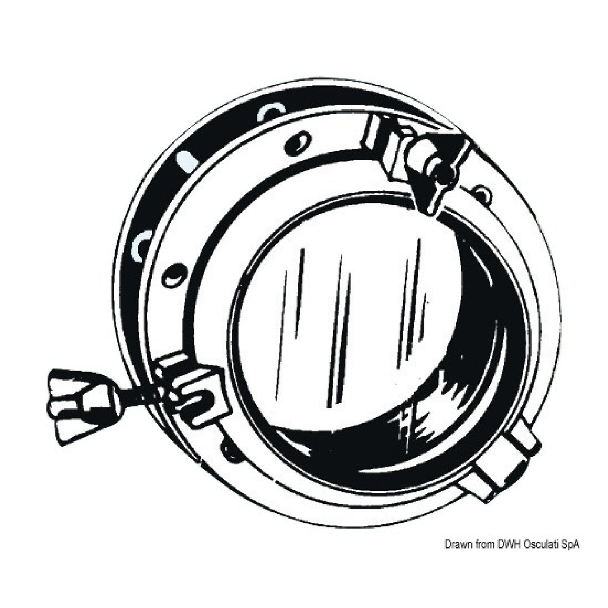 Osculati Oblo Circolare apribile in nylon 19.750.01BI