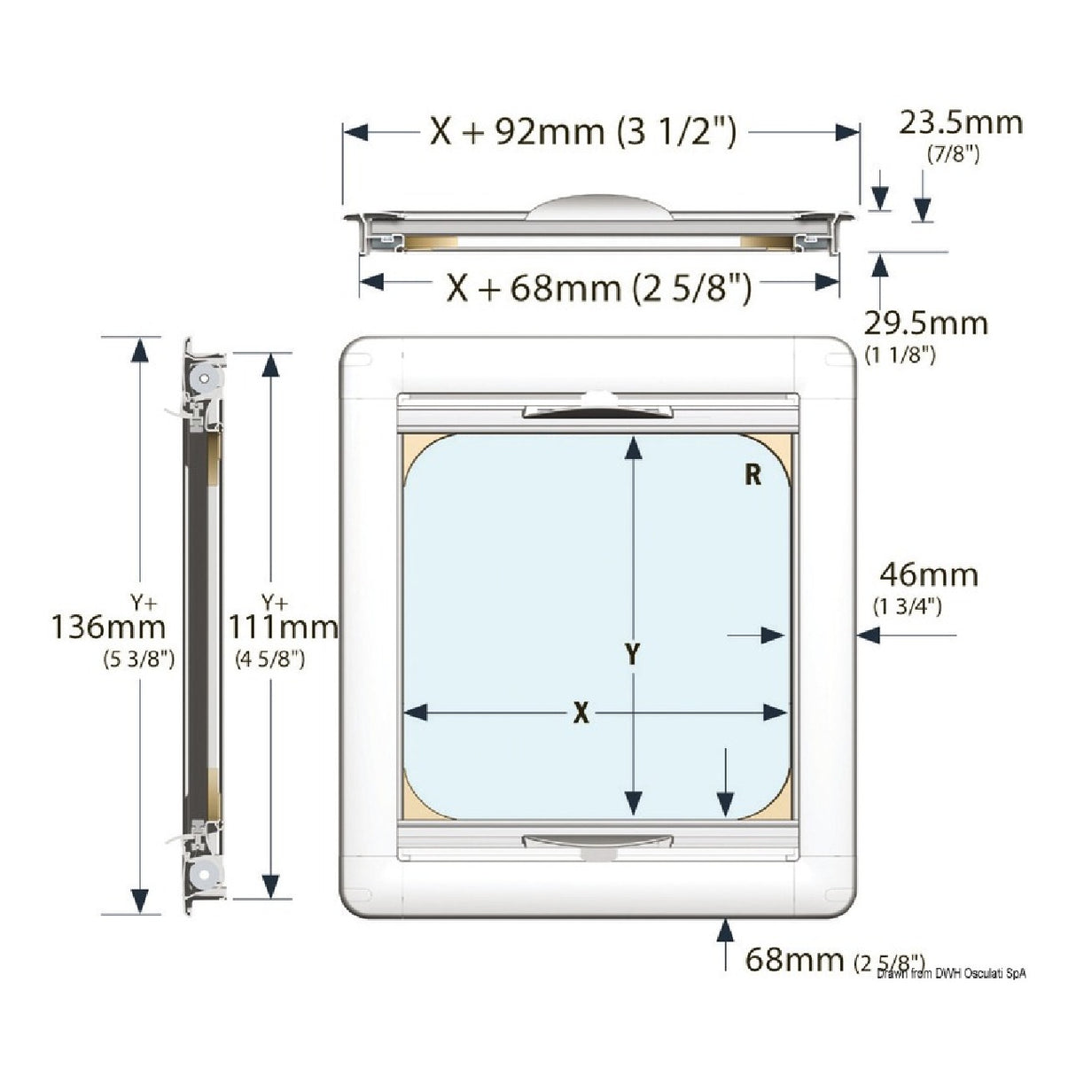OceanAir Tenda oscurante incassata per 20 W - AmerigoStore