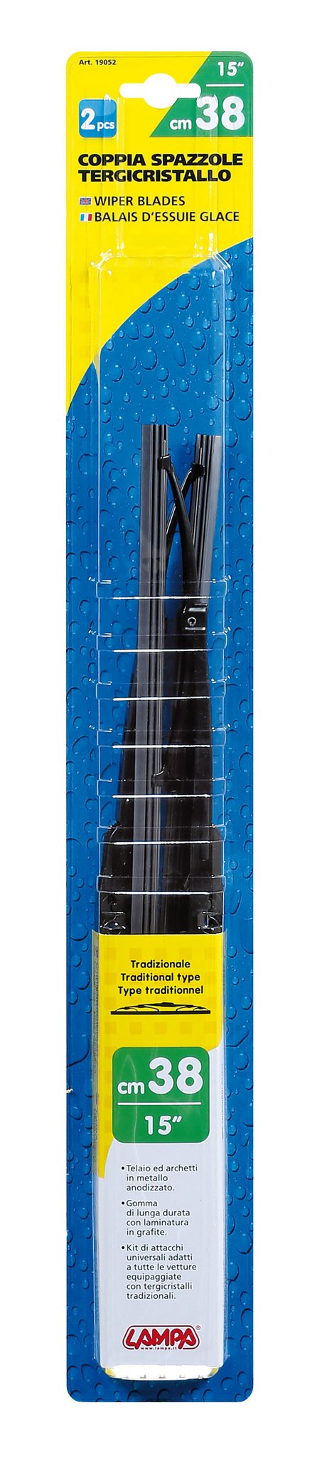 Lampa Standard, spazzole tergicristallo - 38 cm (15") - 2 pz 19052