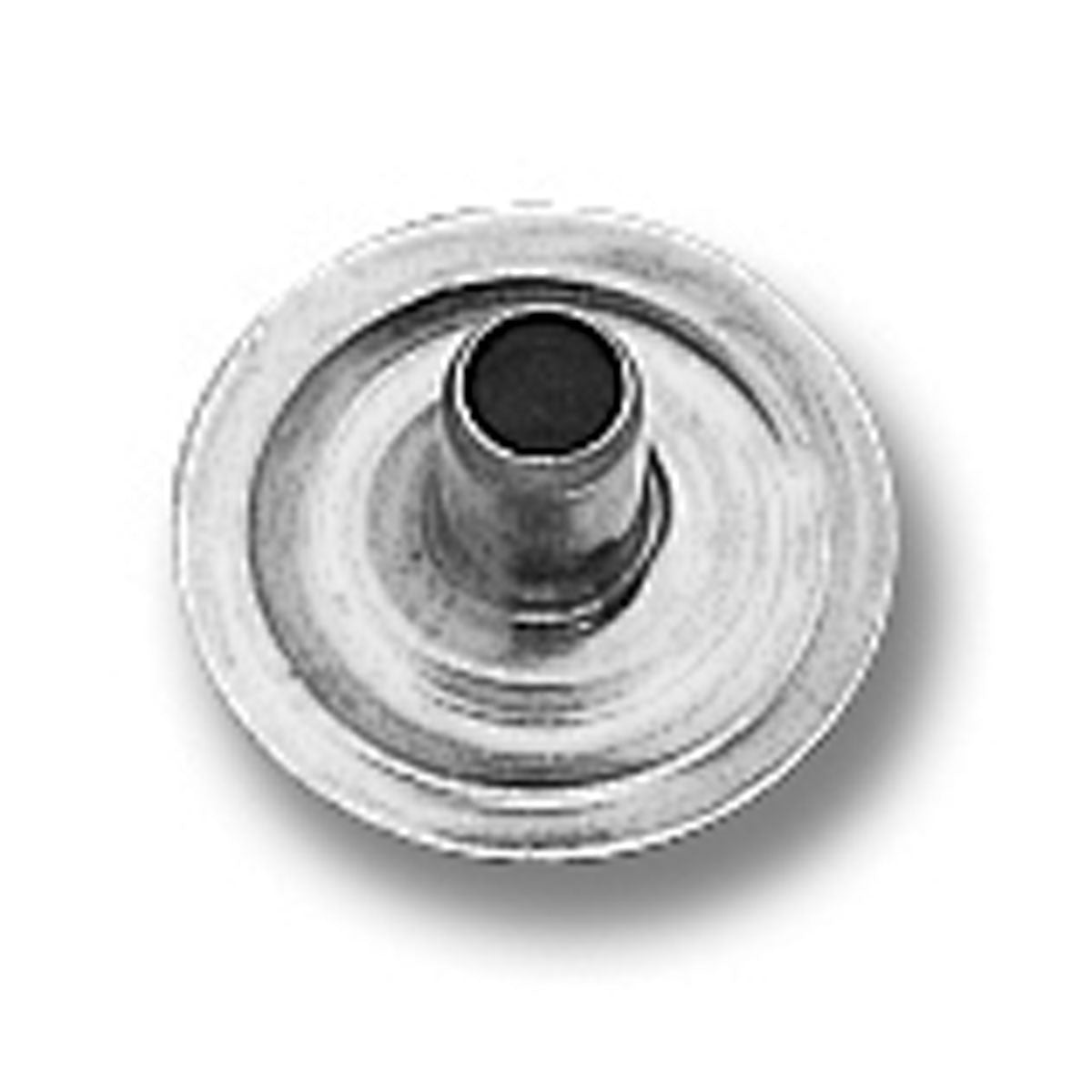 Trem Edelstahlknöpfe, Bolzenmodell, Durchmesser 17 mm - 200 Stück.