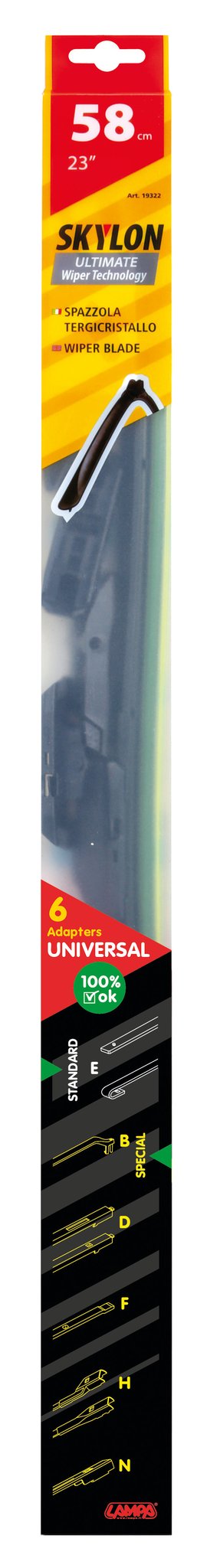 Lampa Skylon, spazzola tergicristallo - 58 cm (23") - 1 pz 19322
