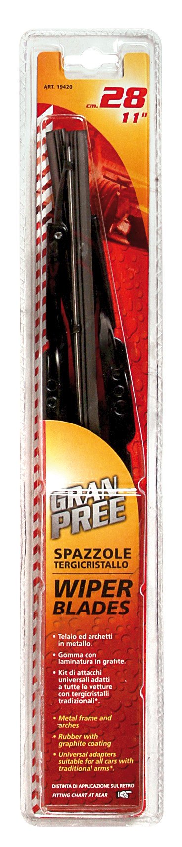 Lampa Gran-Pree Spazzole Tergicristallo con Telaio 28 cm (11")