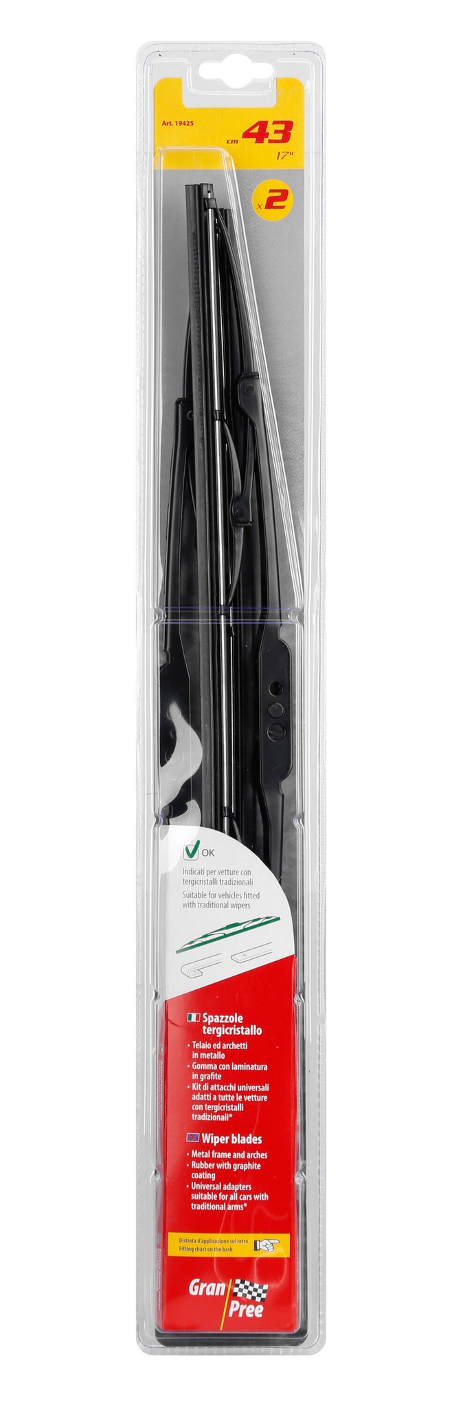 Lampa Gran-Pree, spazzole tergicristallo - 43 cm (17") - 2 pz 19425