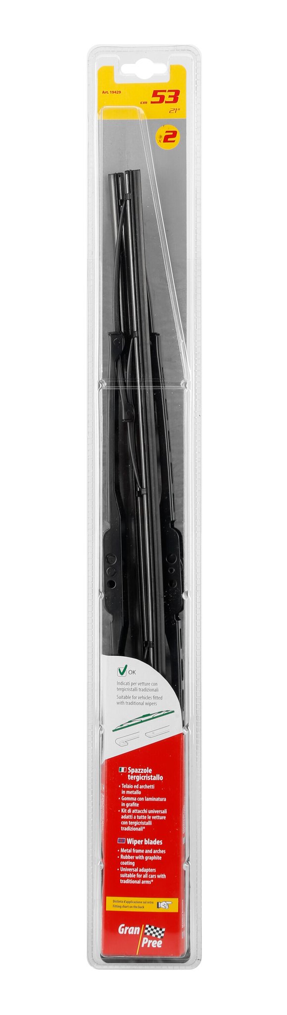 Lampa Gran-Pree, spazzole tergicristallo - 53 cm (21") - 2 pz 19429