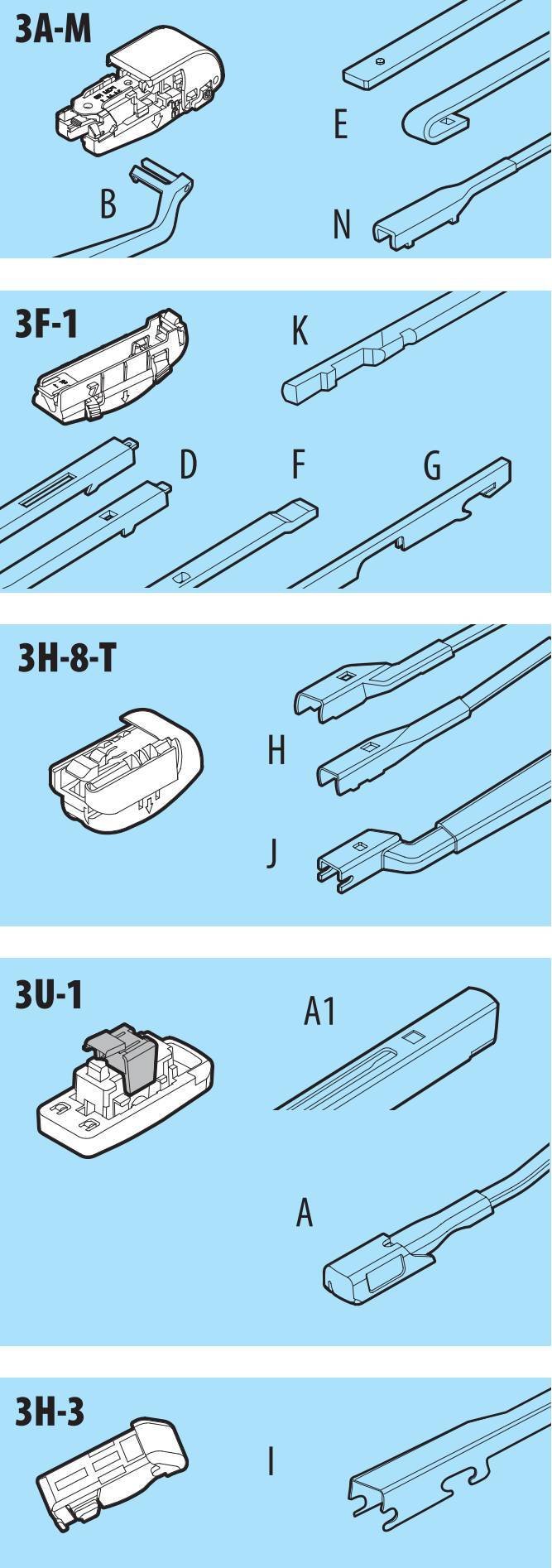 Lampa Xenium, spazzola tergicristallo - 60 cm (24") 19551