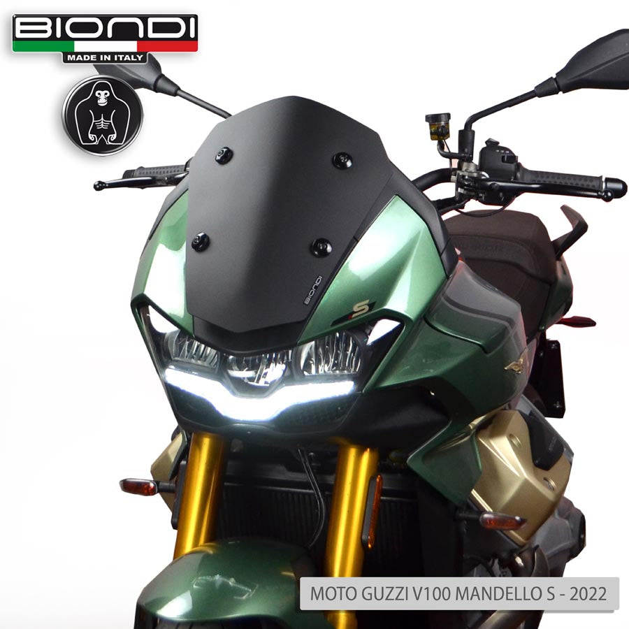 Biondi Cupolino Sport Nero Satinato Moto Guzzi V100 Mandello / Stelvio