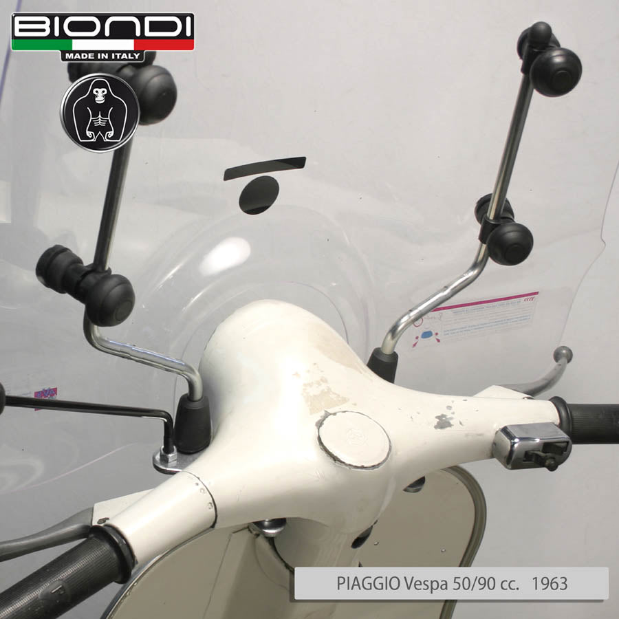 Biondi Parabrezza Z Grembiule + Attacchi Vespa Primavera ET3 125 1976-1990