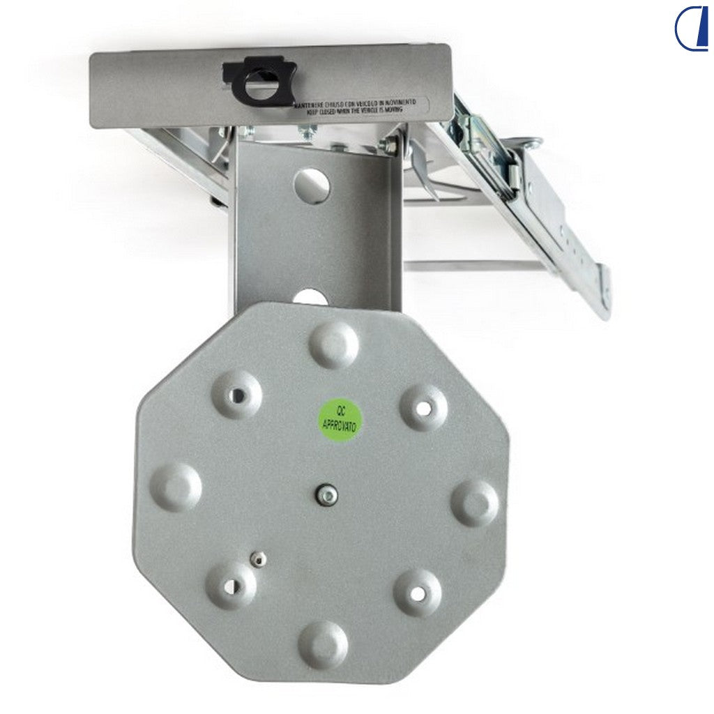 Di-Tec Supporto TV a soffitto scorrevole e orientabile per camper, portata 4 kg