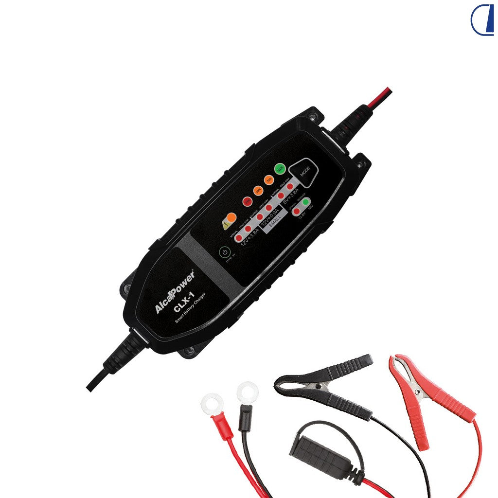 Di-Tec Caricabatterie automatico switching 3,8A 6/12V 1,2–120Ah IP65