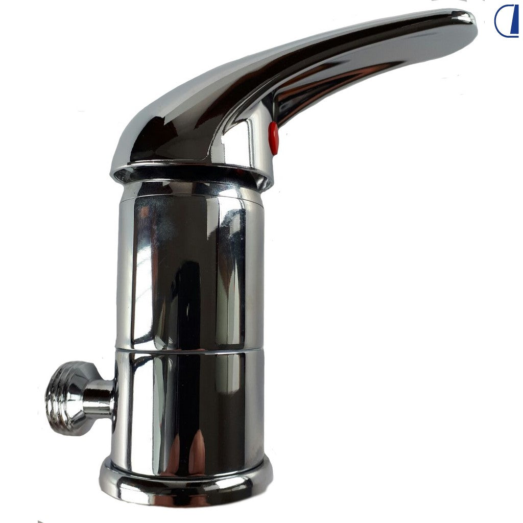 Di-Tec Miscelatore monoleva doccia 1/2" cromato con base girevole e flessibili JG