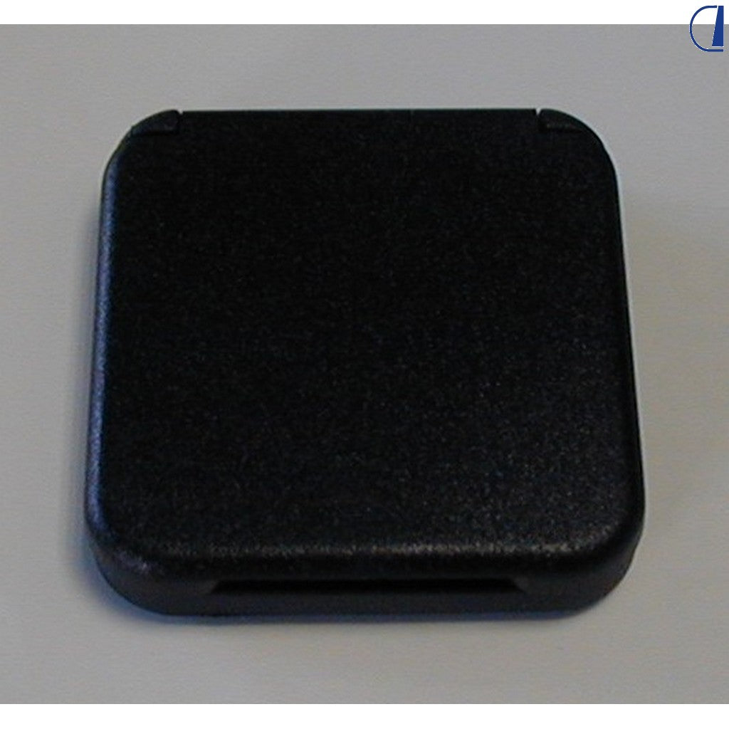 Di-Tec Coperchio nero per presa elettrica quadrata