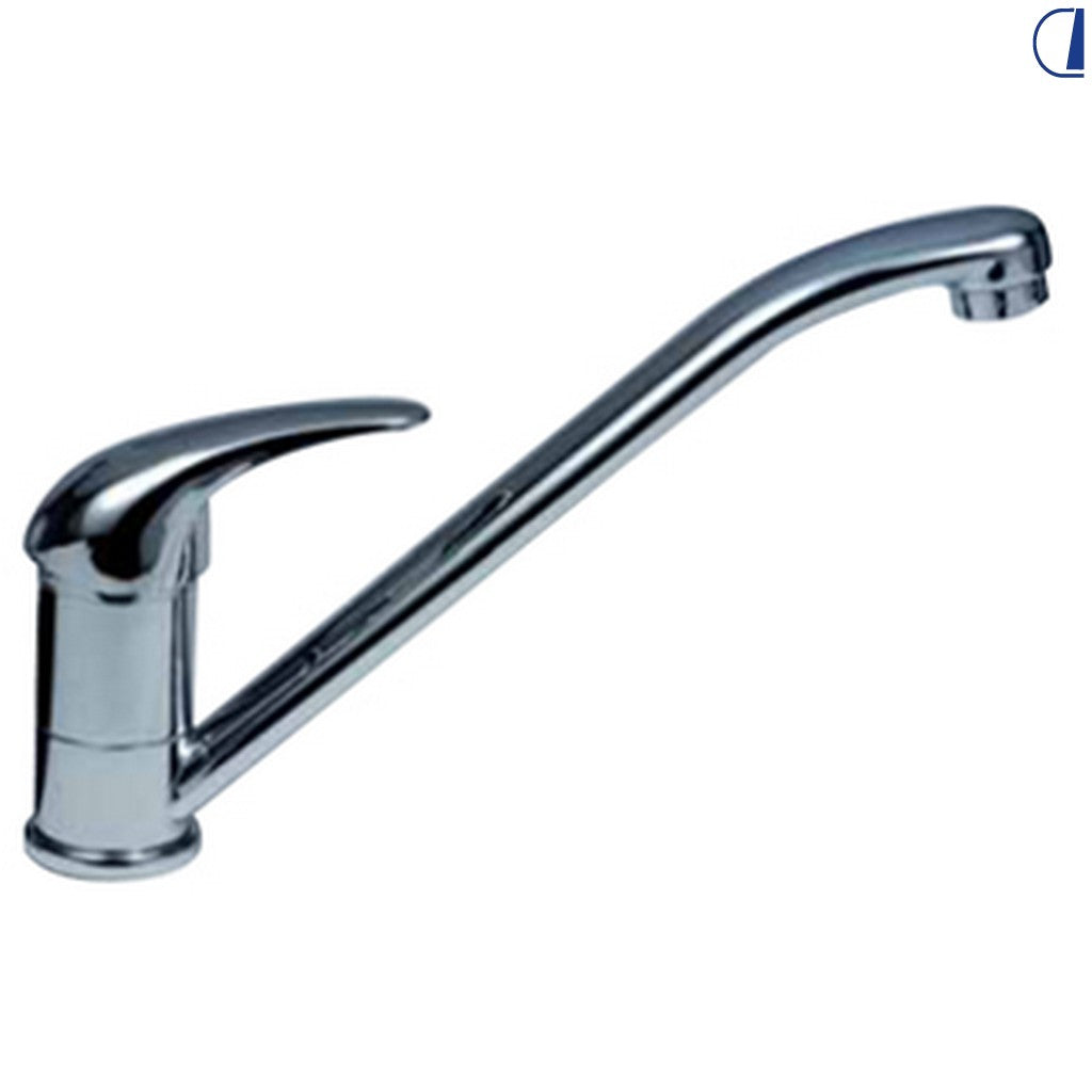 Di-Tec Miscelatore monoleva cromato canna 22 cm con flessibili JG 12 mm