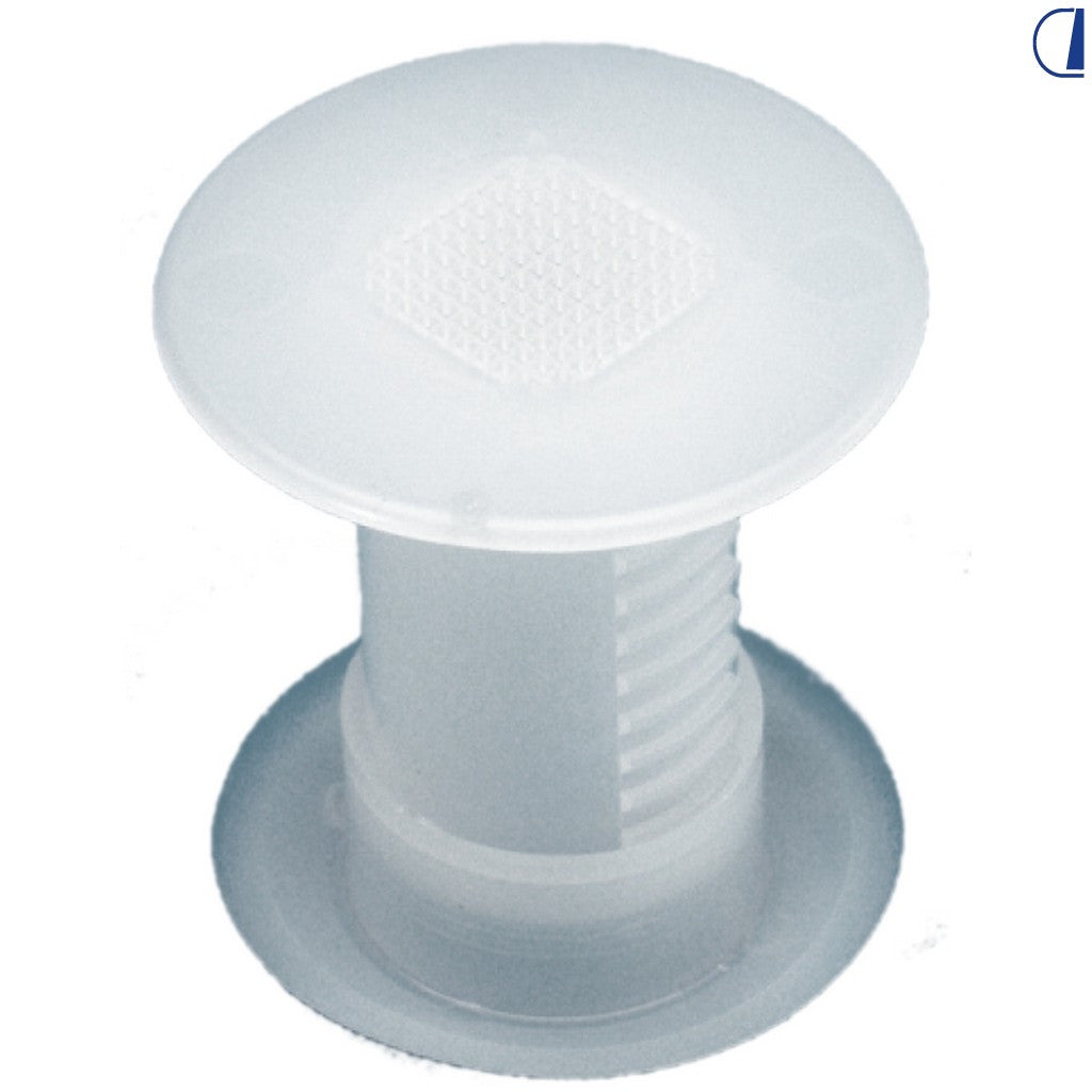 Di-Tec Aeratore a pavimento Ø 30 mm con retina – conf. 2 pz