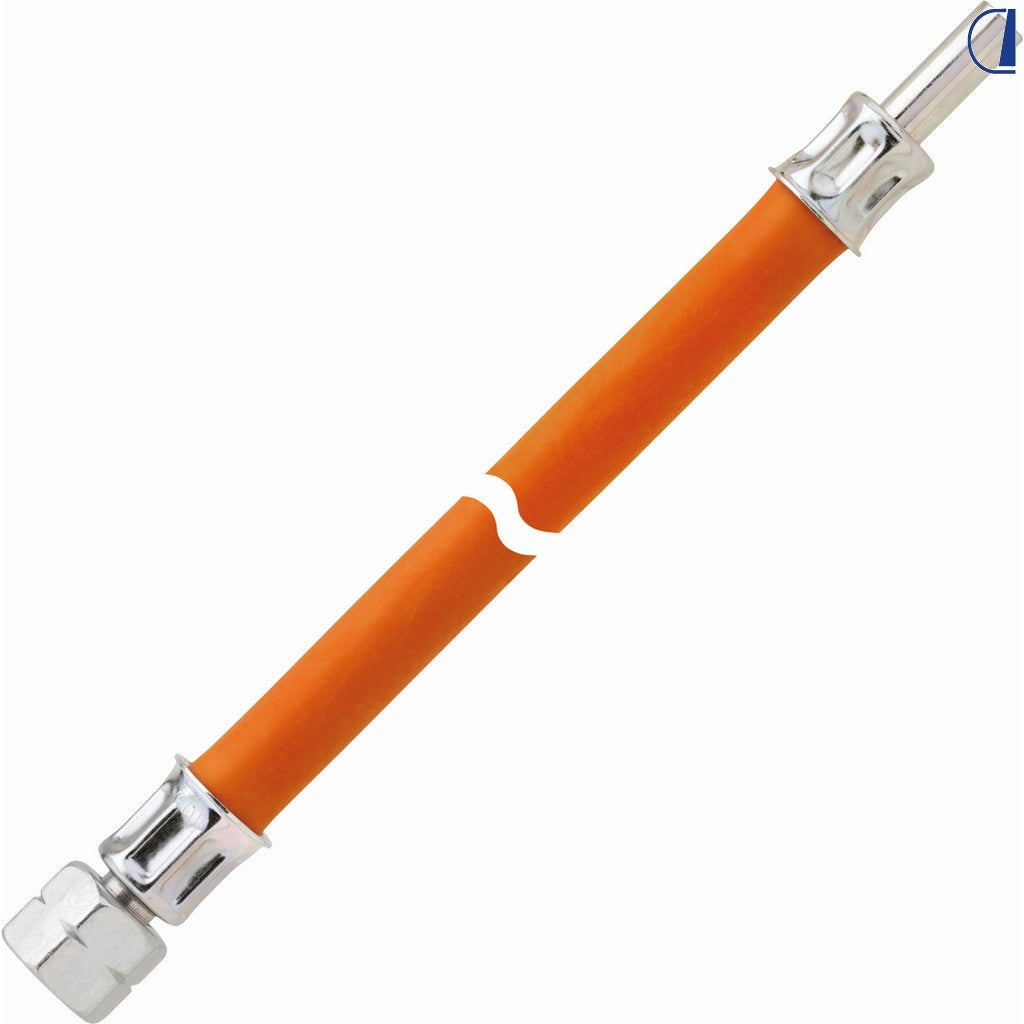 GOK Tubo flessibile gas GPL 400 mm 10 bar Ø 8 mm dado G 1/4" SX