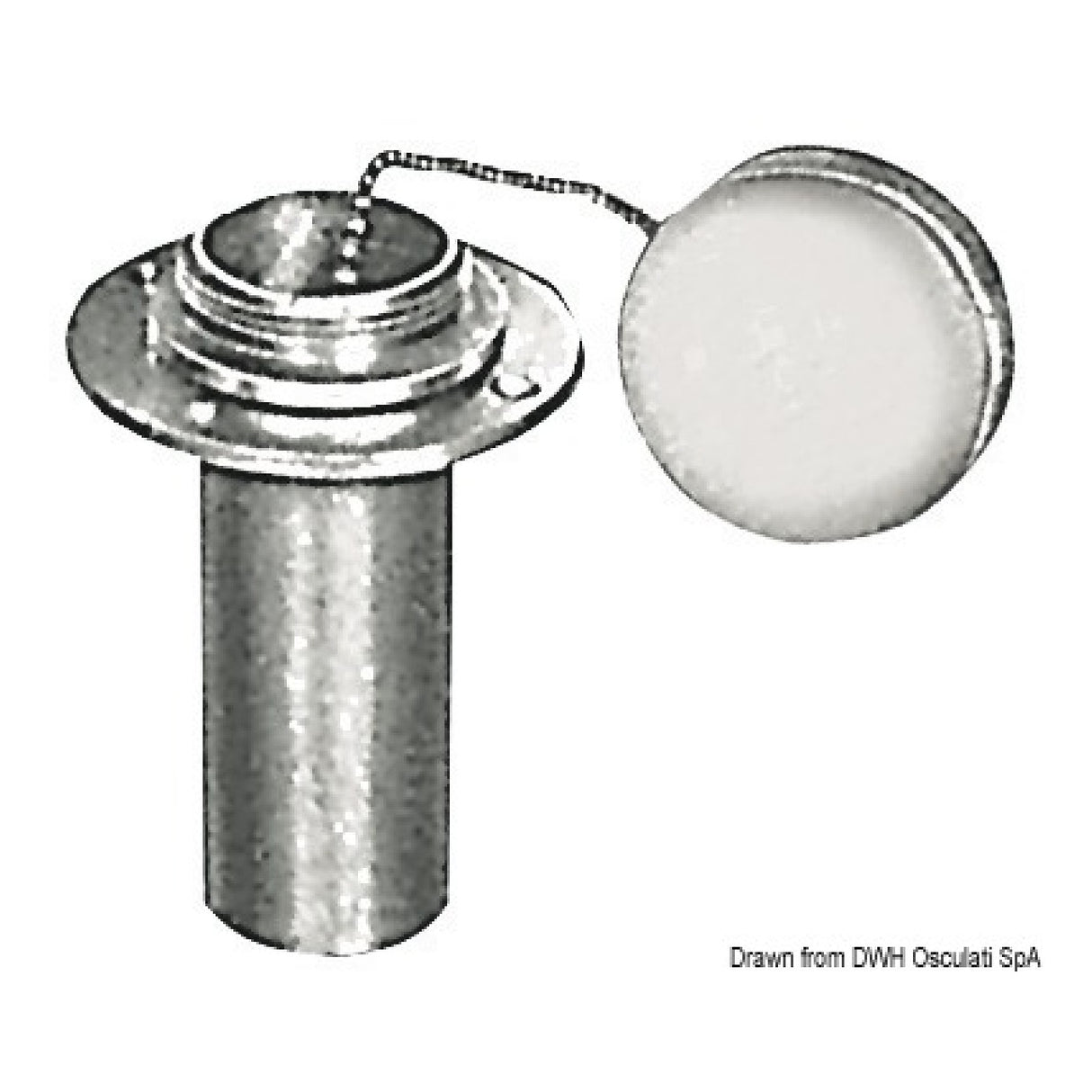 Osculati Tankdeckel aus verchromtem Messing 20.155.00