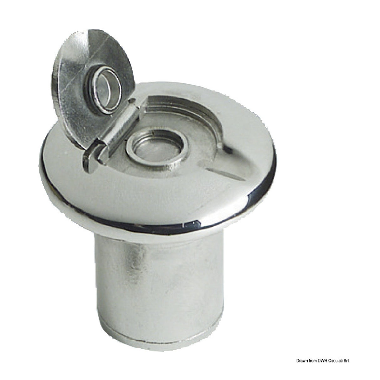 Tapón de embarque Osculati en acero inoxidable AISI 316 RINA 20.568.06