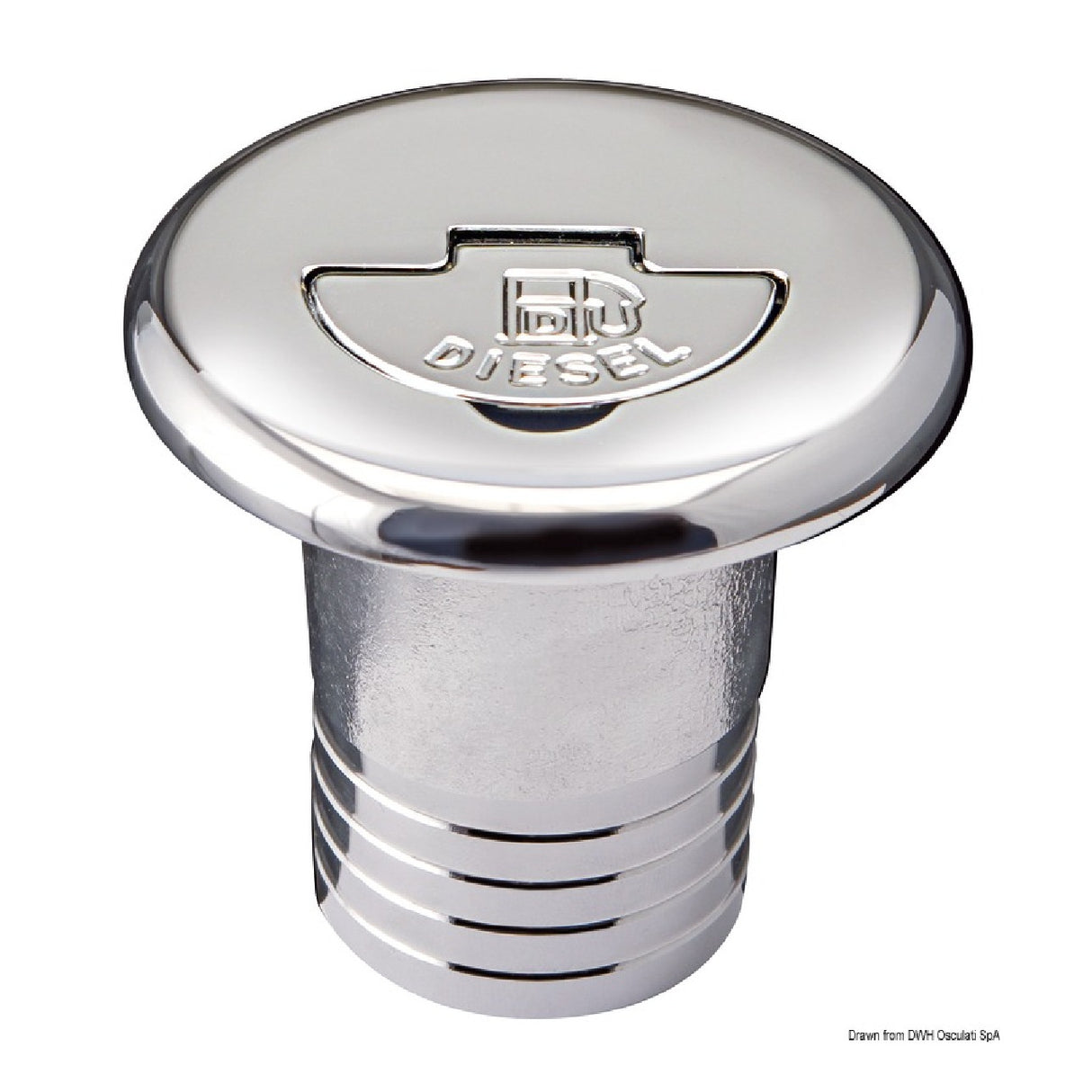 Osculati Straight chromed brass deck filler 20.666.02