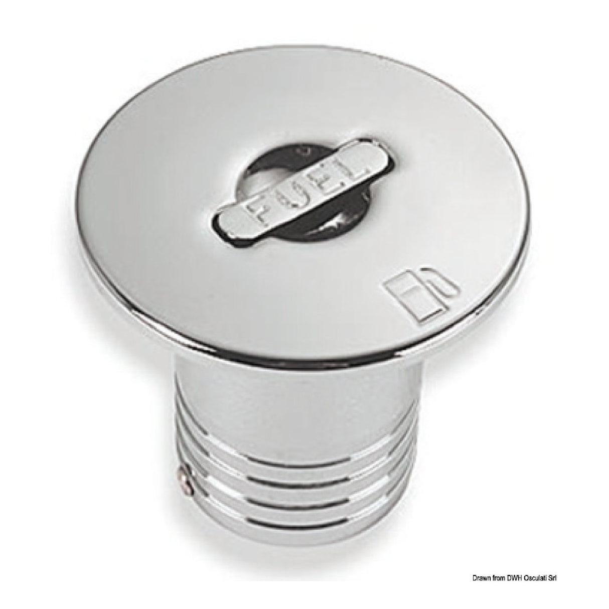Osculati Bündiger Einfülldeckel aus verchromtem Messing 20.667.01