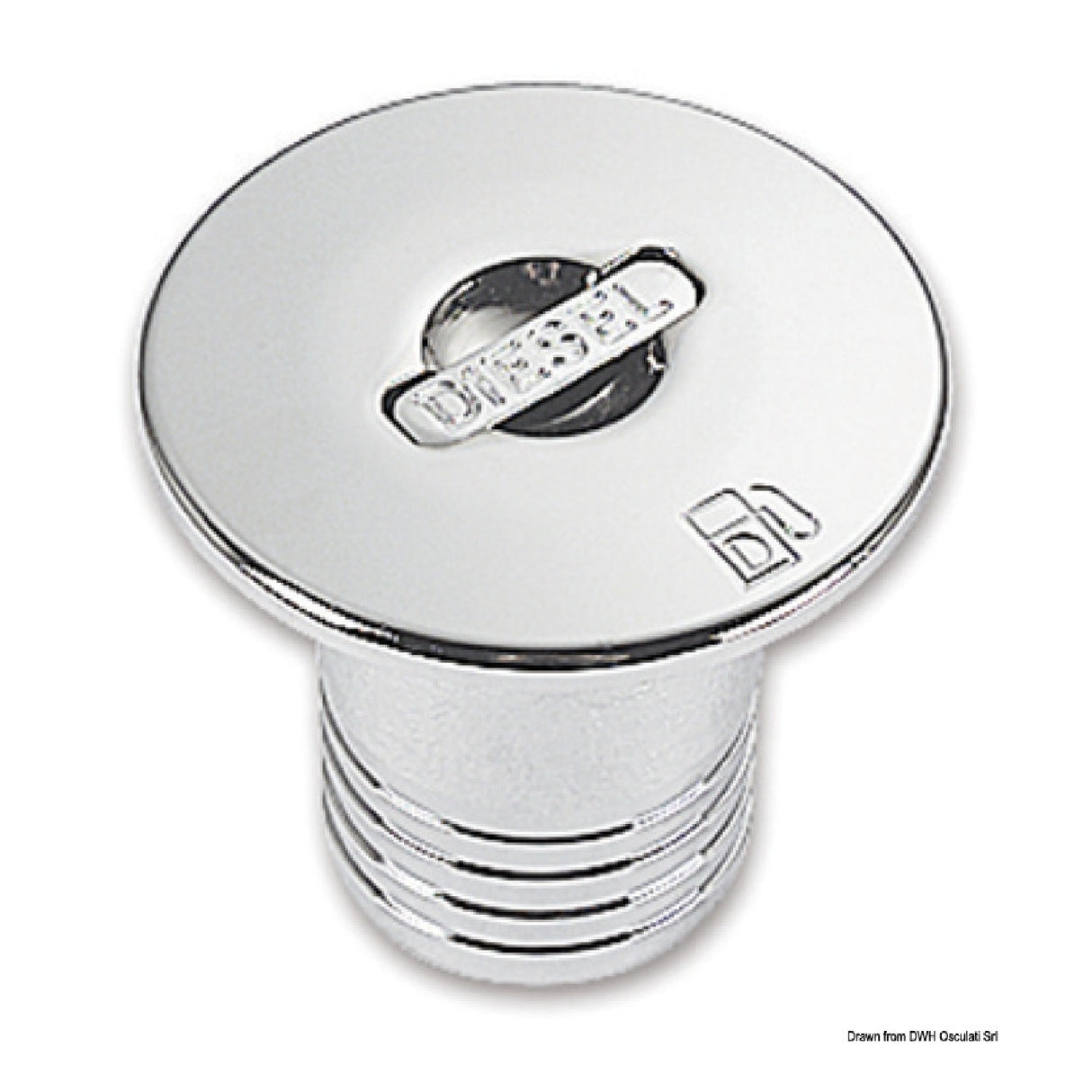 Osculati Bündiger Einfülldeckel aus verchromtem Messing 20.667.01