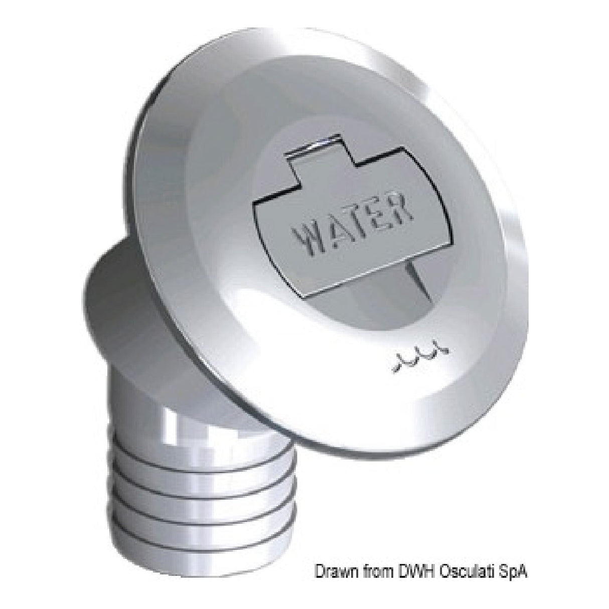 Osculati Chromed brass cap with key 20.668.01