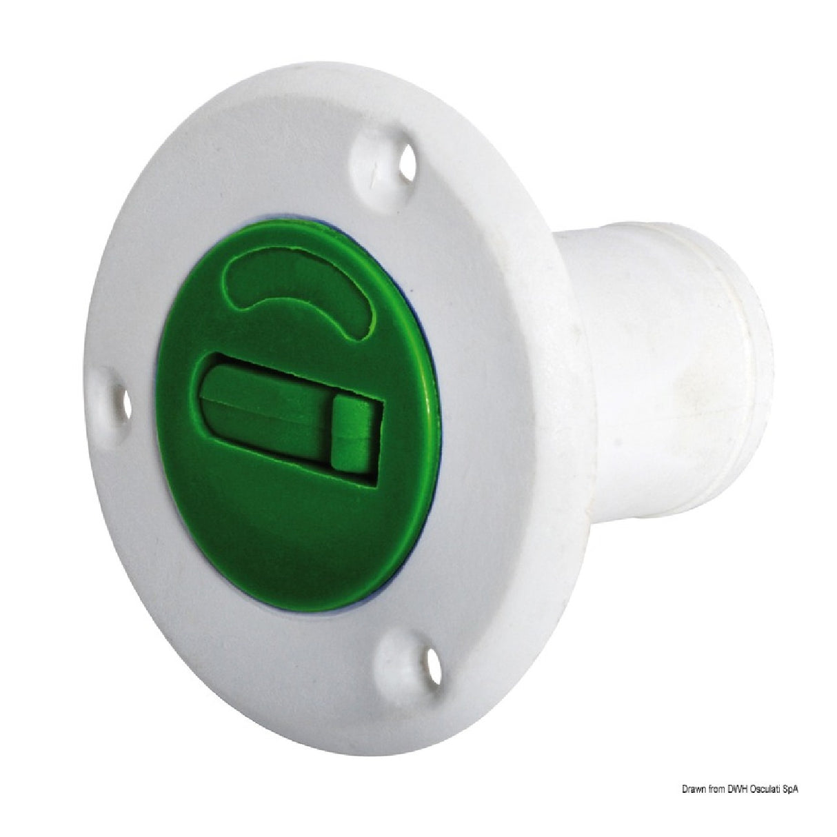 Osculati Tappo carburante a norme CE in Nylon/Fiberglass di colore bianco 20.669.02