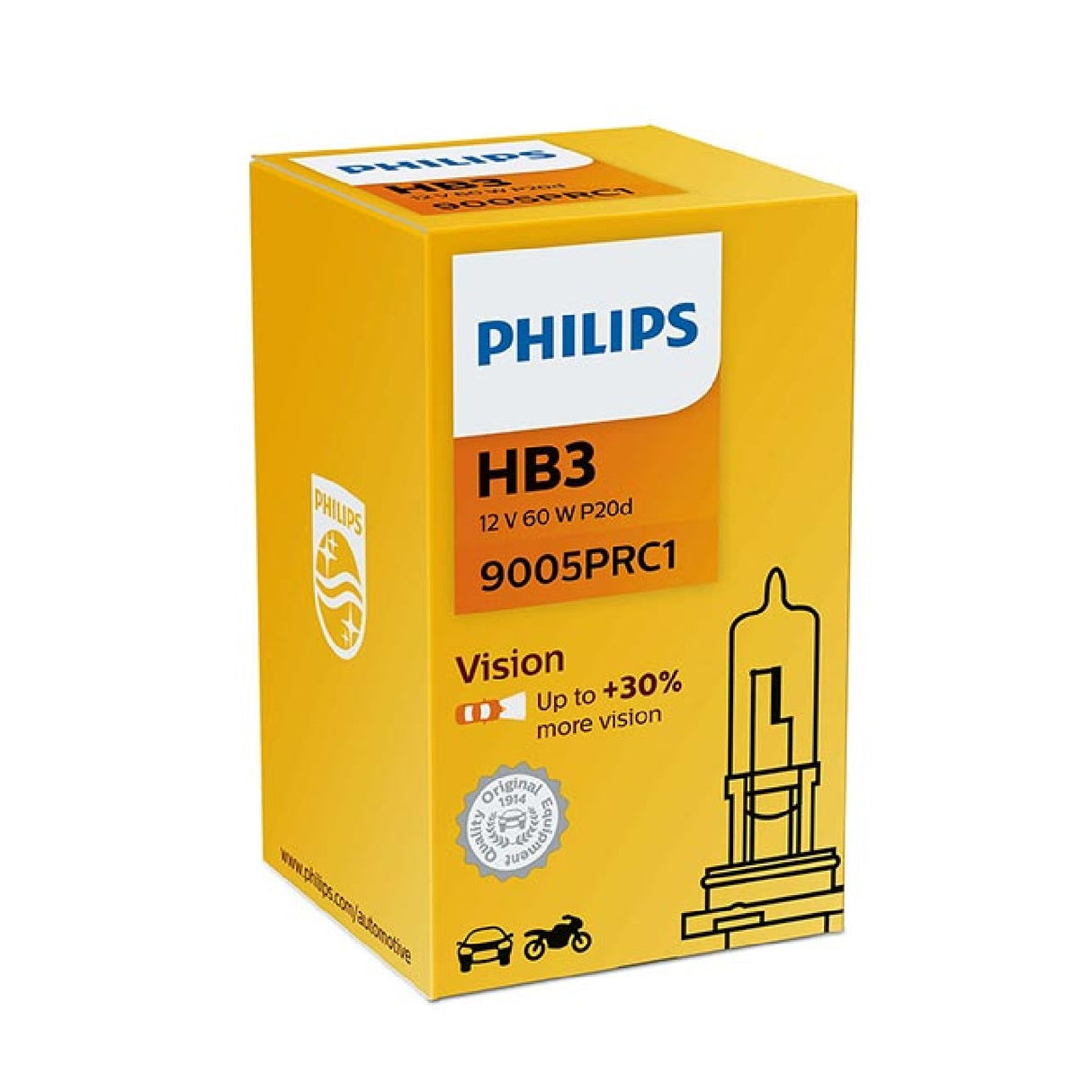 Philips Lampadina di ricambio HB3 - 12V 60W P20d