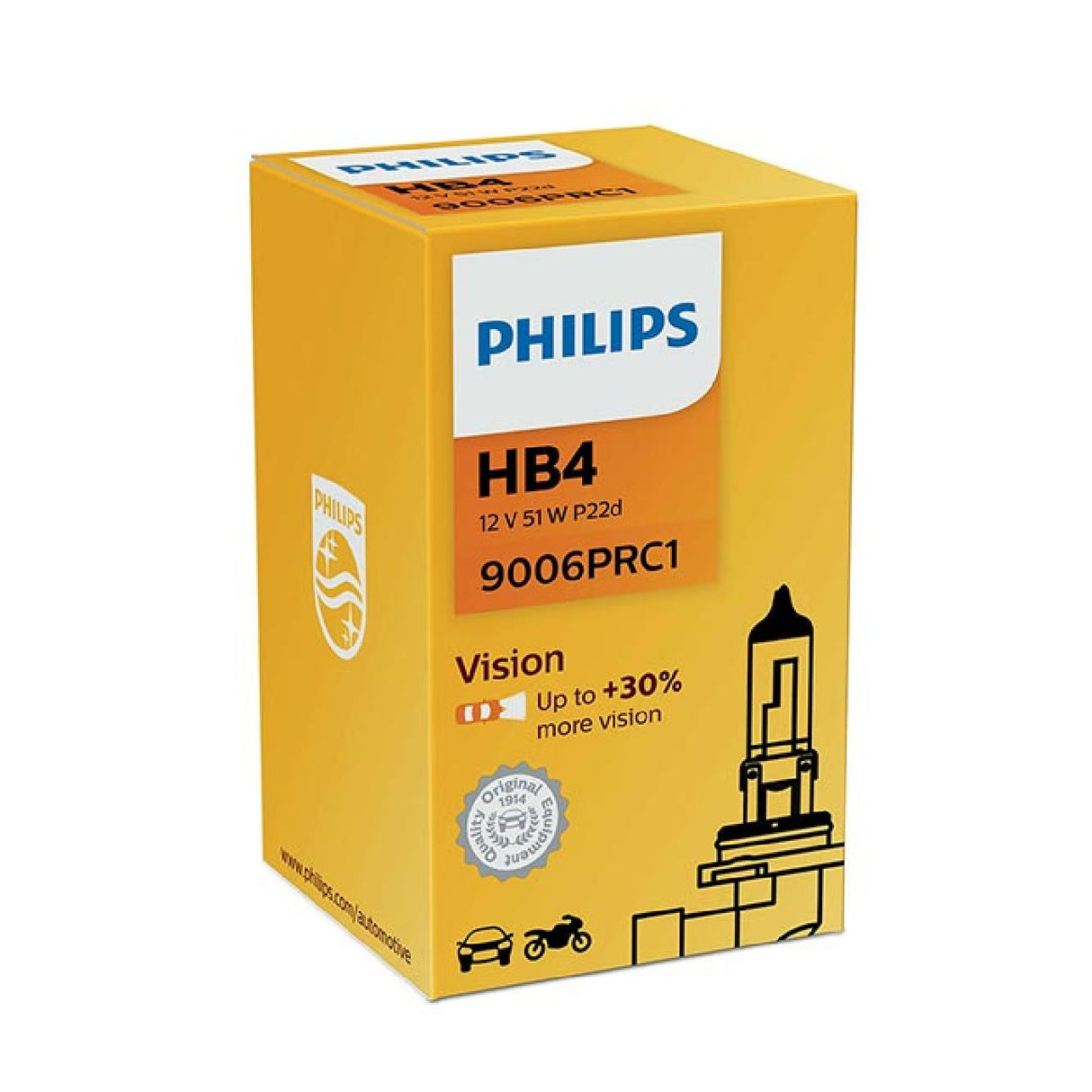 Philips Lampadina di ricambio HB4 - 12V 51W P22d