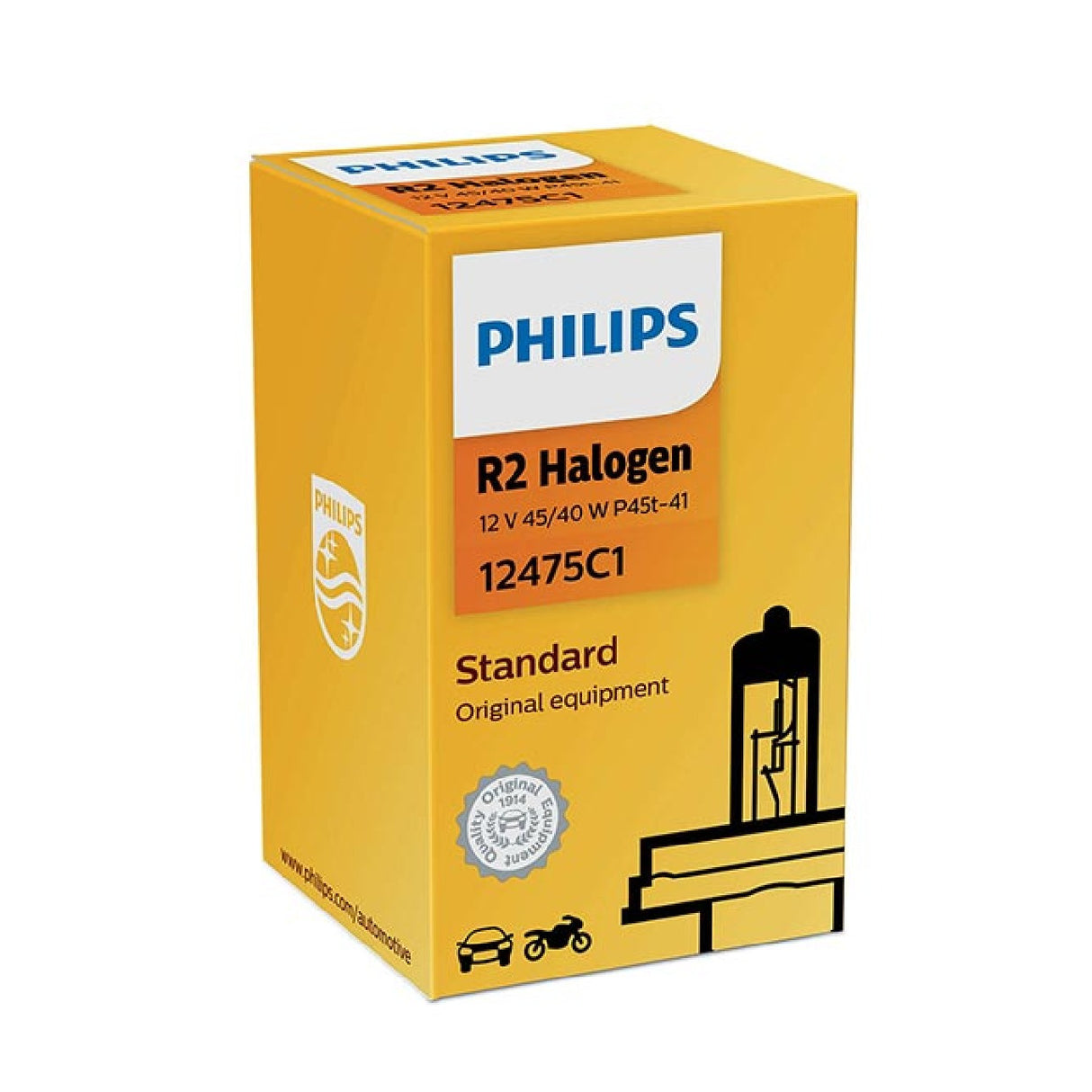 Philips Lampadina di ricambio R2 ALOGENA - 12V 45/40W P45t-41