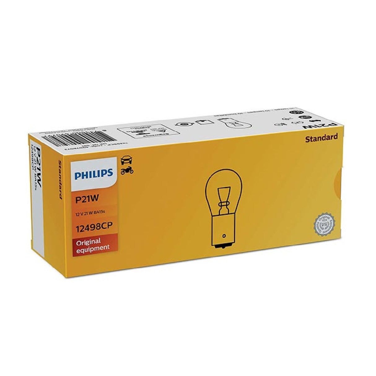 Philips Lampadina di ricambio P21W MONO LUCE - 12V 21W BA15s