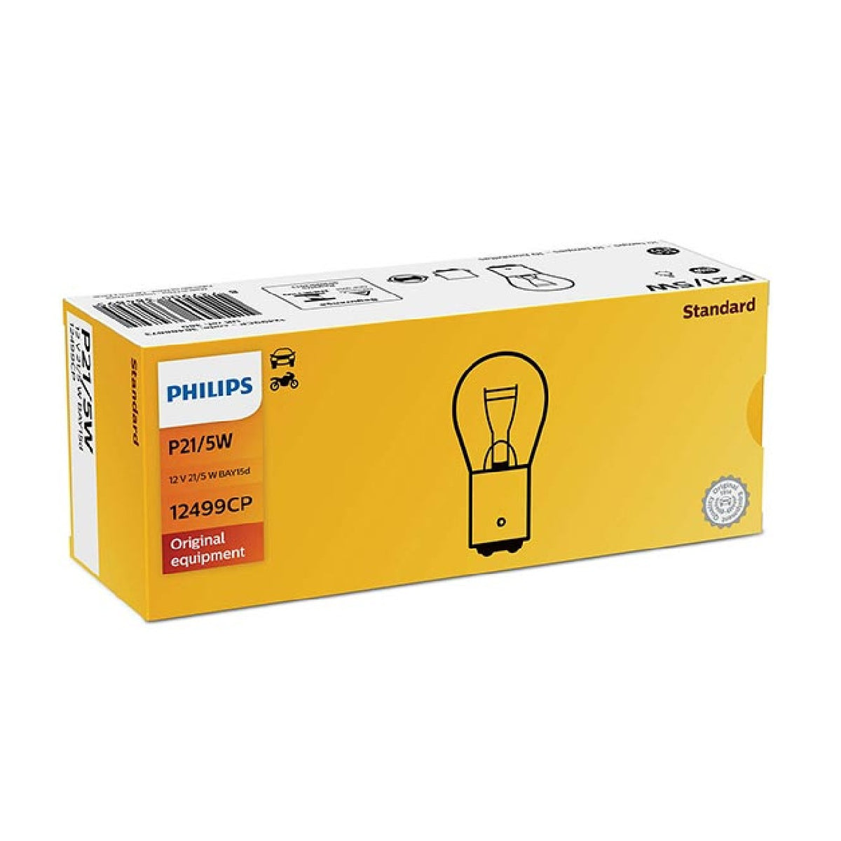 Bombilla de repuesto Philips P21/5W BILUCE STOP - 12 V BAY15d