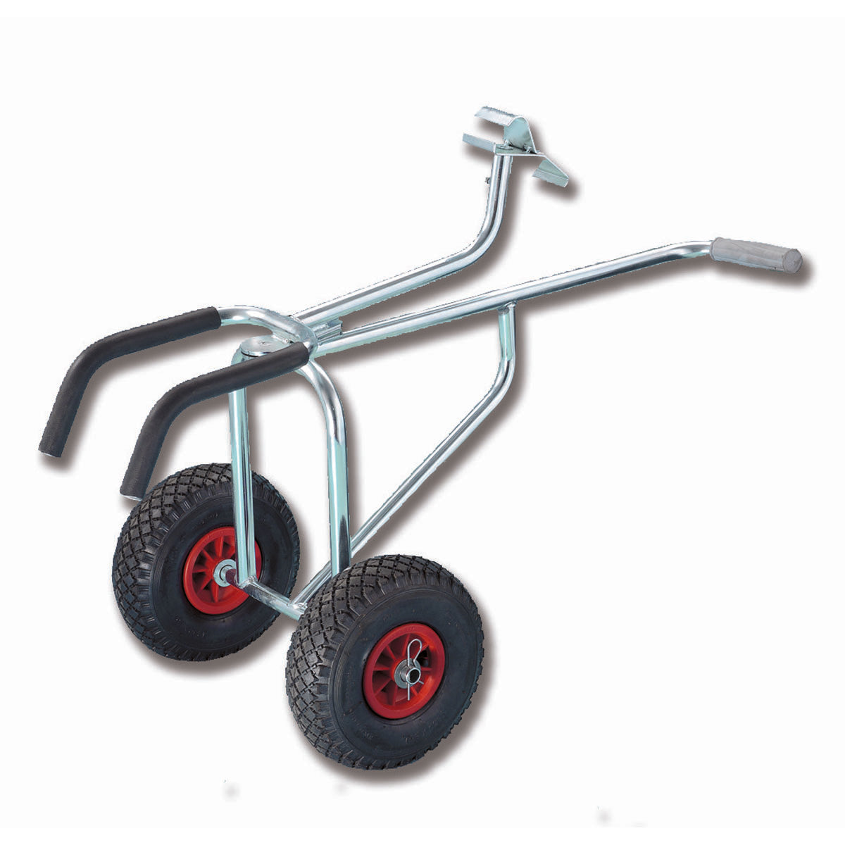 Carro articulado frontal Trem para transporte de embarcaciones neumáticas Diámetro ruedas 260 mm