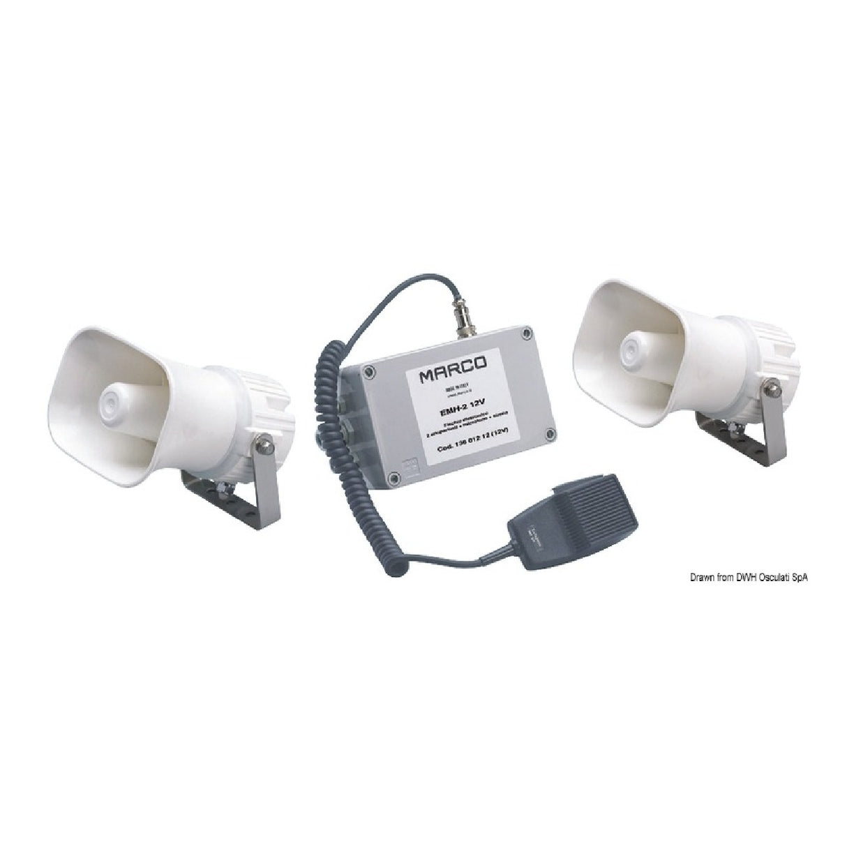 Marco Tromba/silbato electrónico multifuncional con señales codificables